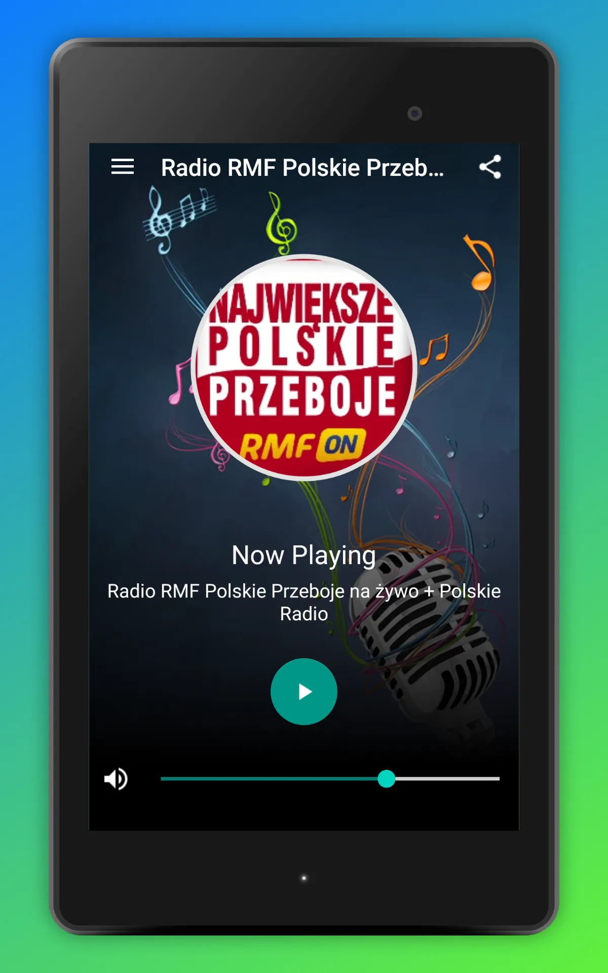 RMF Polskie Przeboje Radio App | Indus Appstore | Screenshot