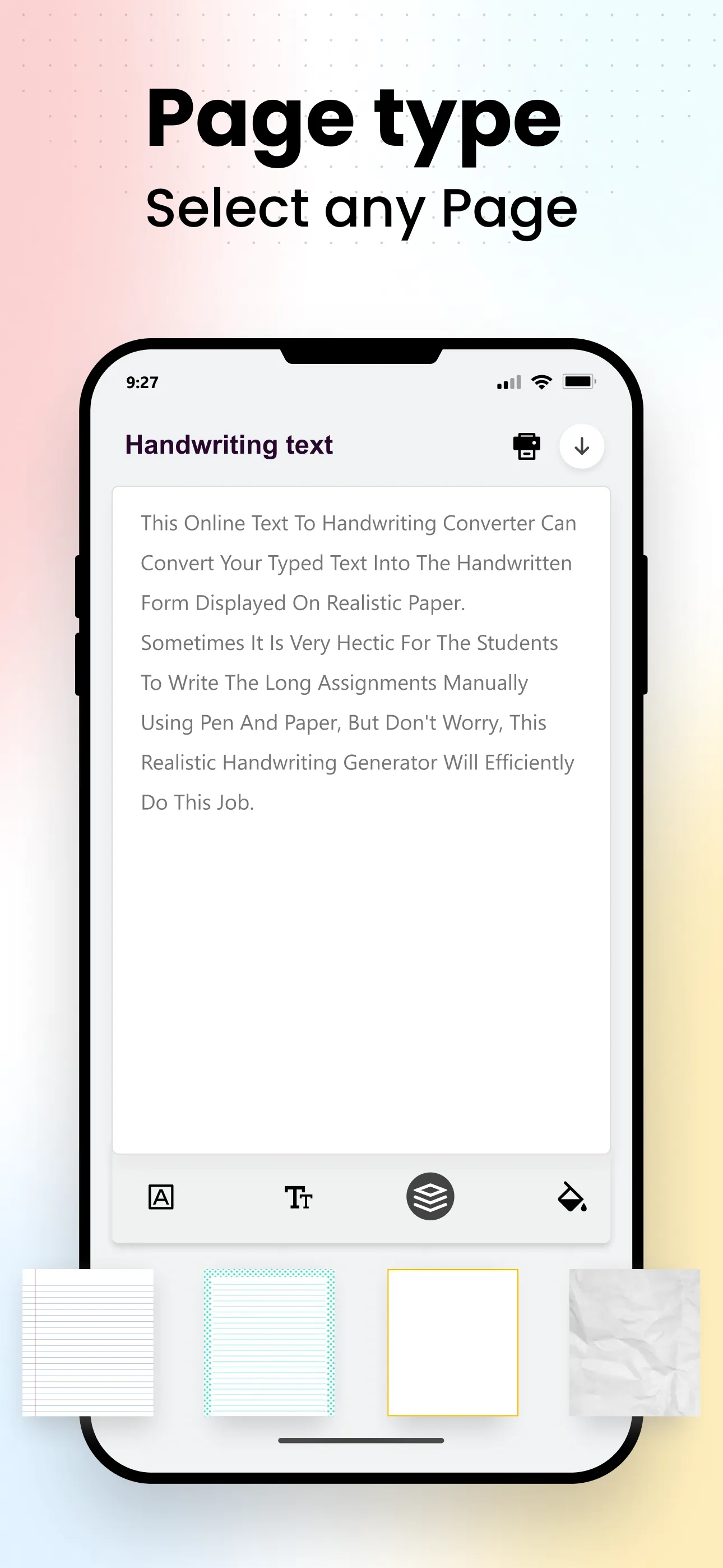 Text to Handwriting Converter | Indus Appstore | Screenshot