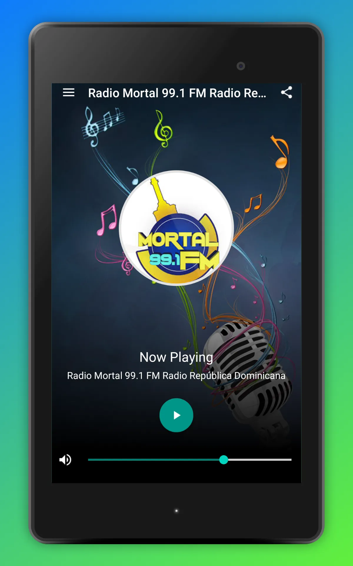 Radio Mortal 99.1 FM DO Online | Indus Appstore | Screenshot