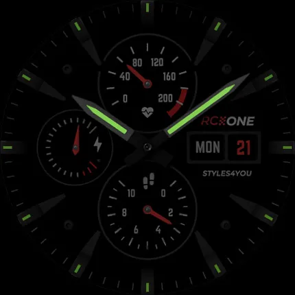 S4U RC ONE - Basic watch face | Indus Appstore | Screenshot