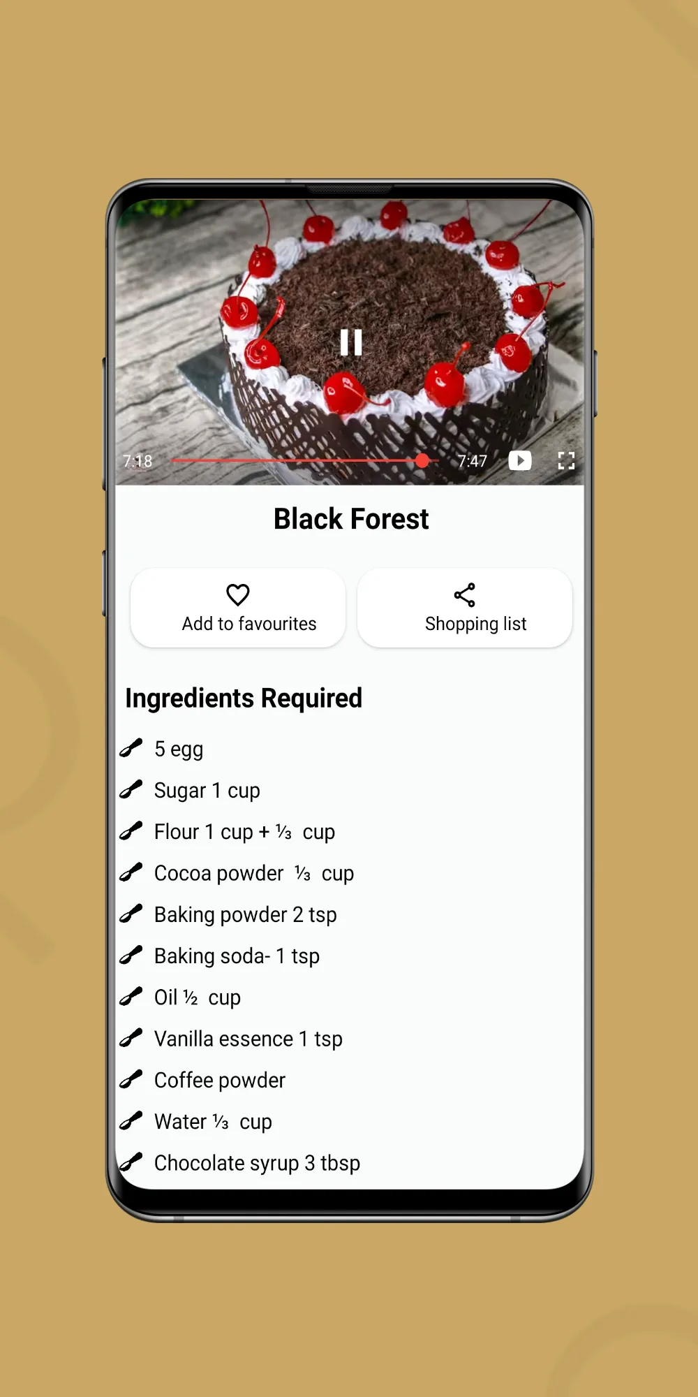 Cake Recipes Kitchen | Indus Appstore | Screenshot