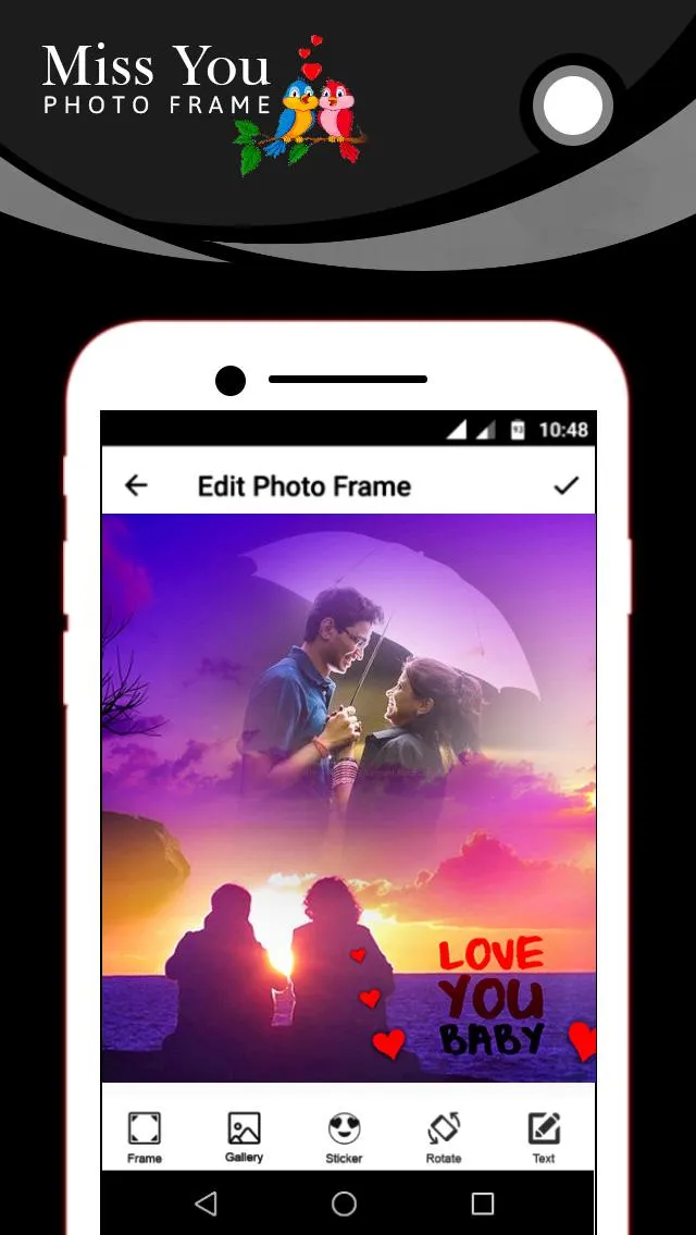 Miss You Photo Frame | Indus Appstore | Screenshot