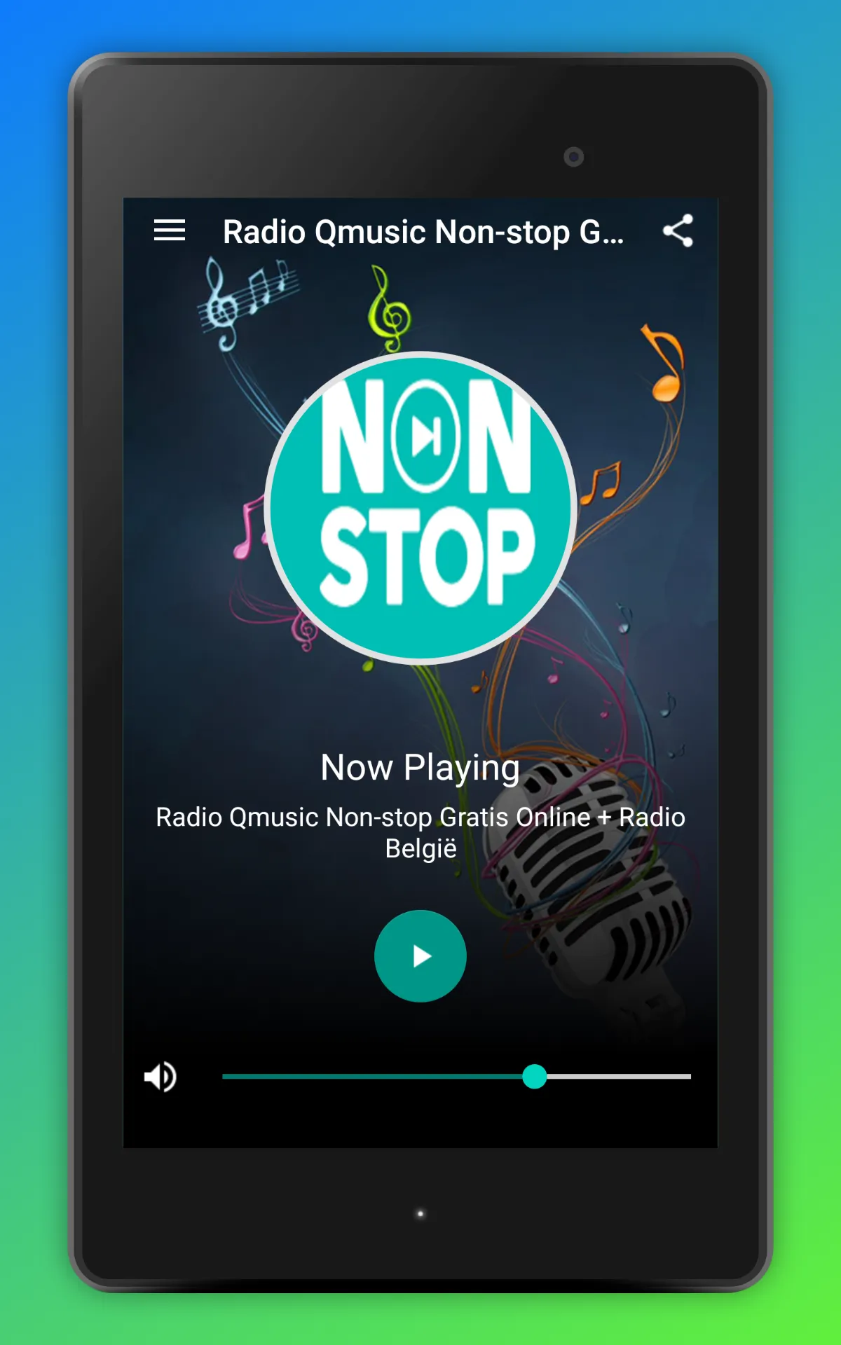 Qmusic Non Stop Radio Online | Indus Appstore | Screenshot