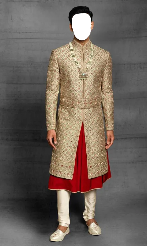 Men Sherwani Photo Suit | Indus Appstore | Screenshot