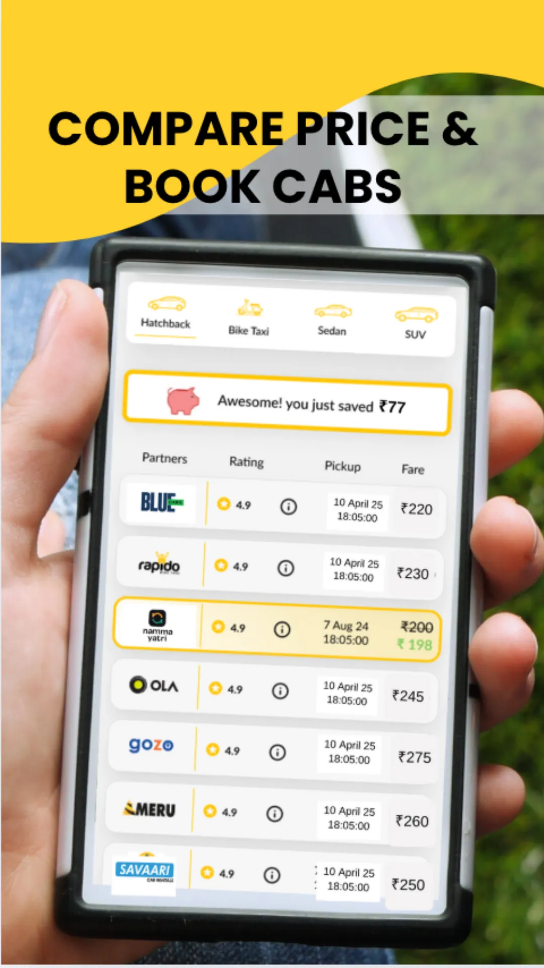 ChooseApp - Compare Cab Prices | Indus Appstore | Screenshot