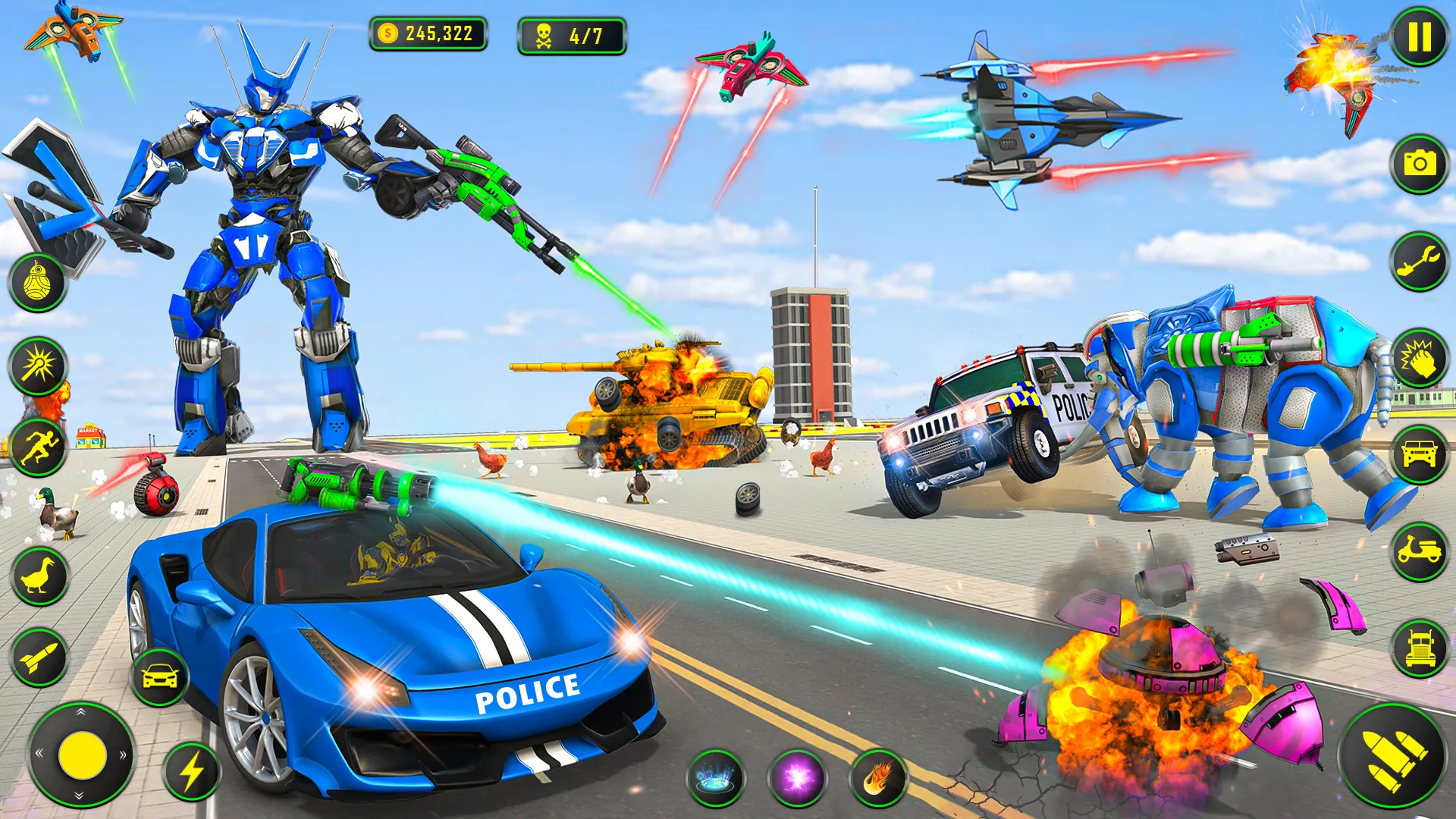 Elephant Robot Car: Robot Game | Indus Appstore | Screenshot