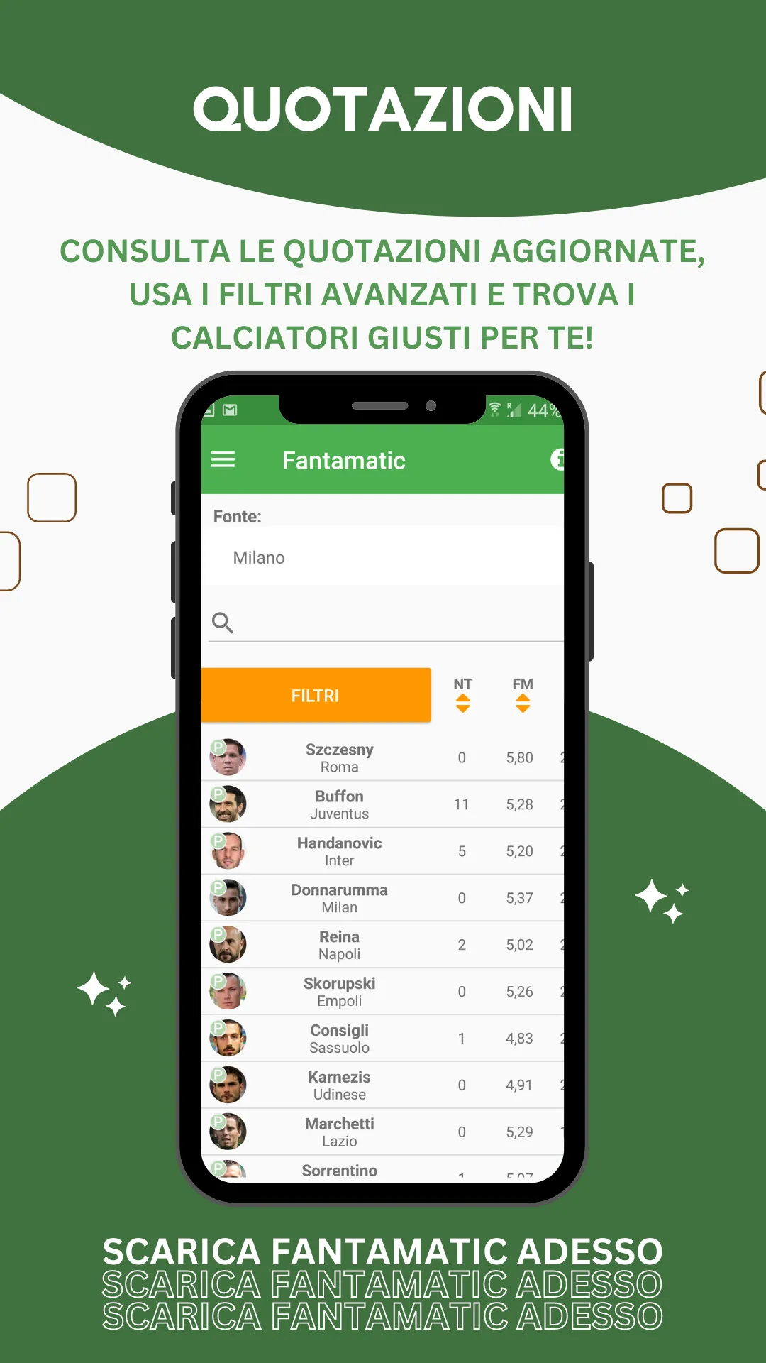 Fantamatic—Leghe Fantacalcio | Indus Appstore | Screenshot