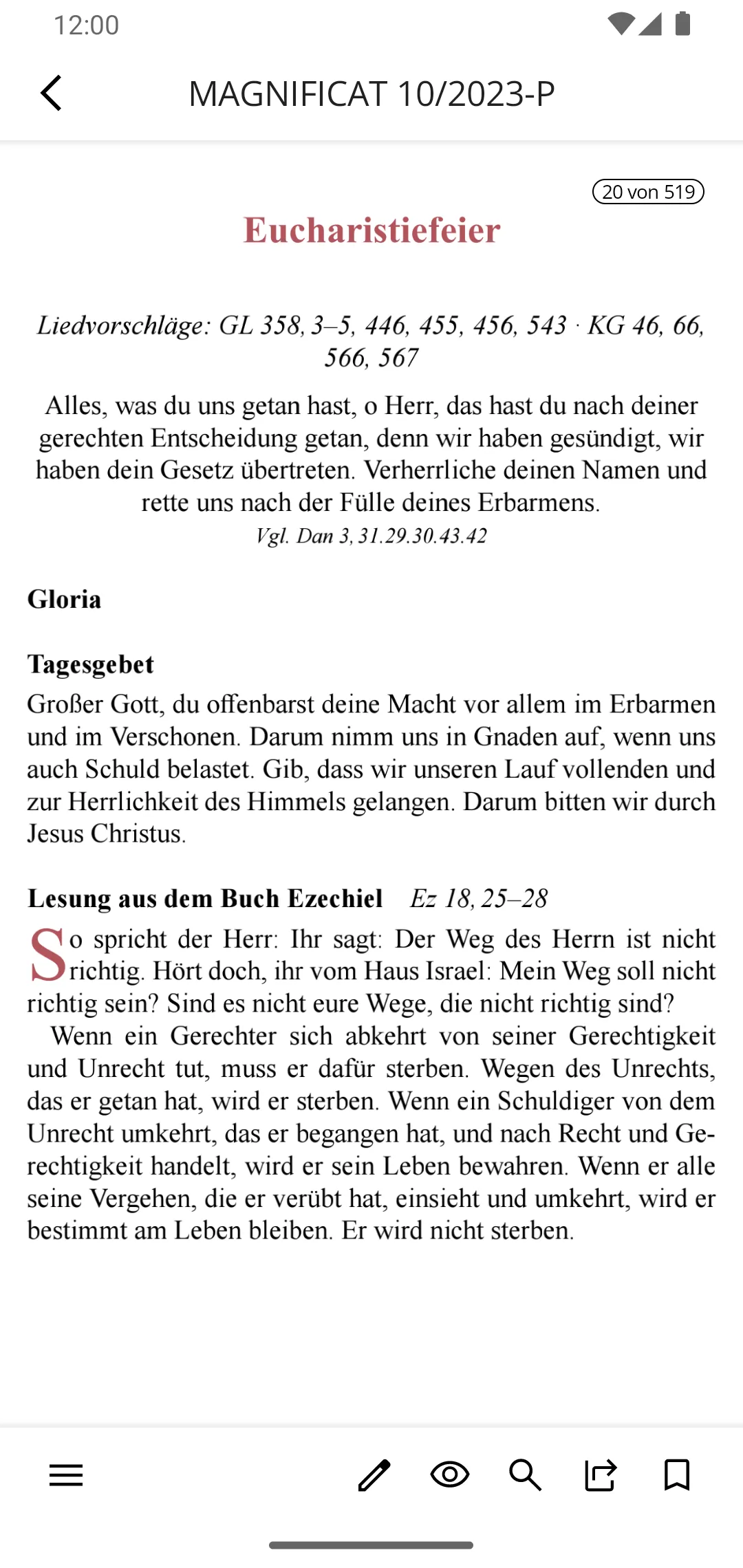 MAGNIFICAT (deutsche Ausgabe) | Indus Appstore | Screenshot