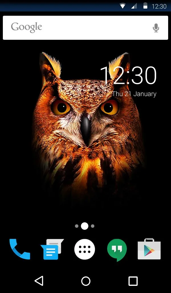 Owl Animated Keyboard + Live W | Indus Appstore | Screenshot