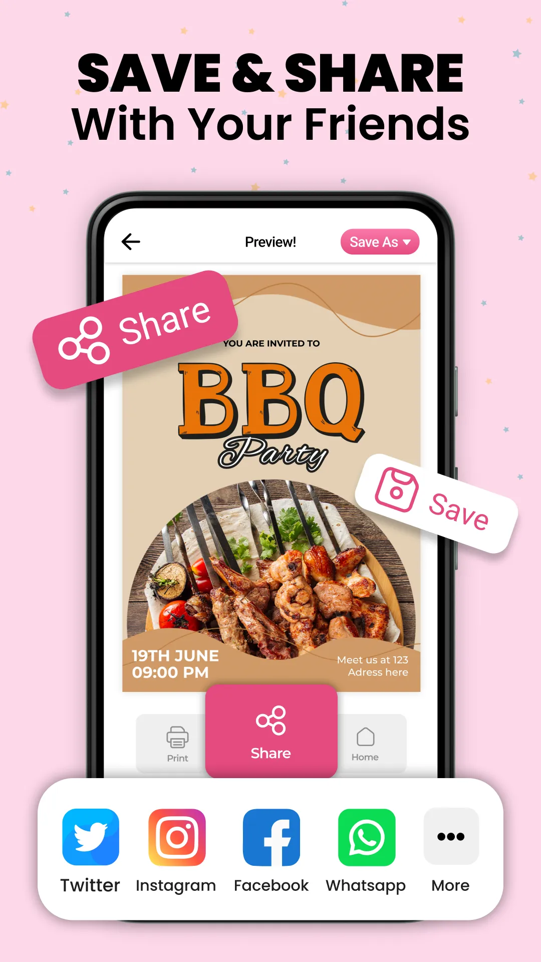 Invitation Maker & Card Design | Indus Appstore | Screenshot