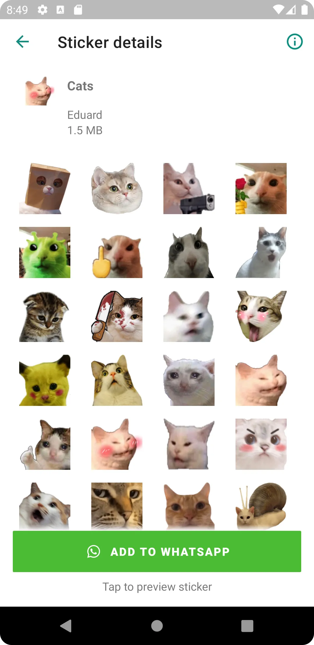 7TV Emotes for WhatsApp | Indus Appstore | Screenshot