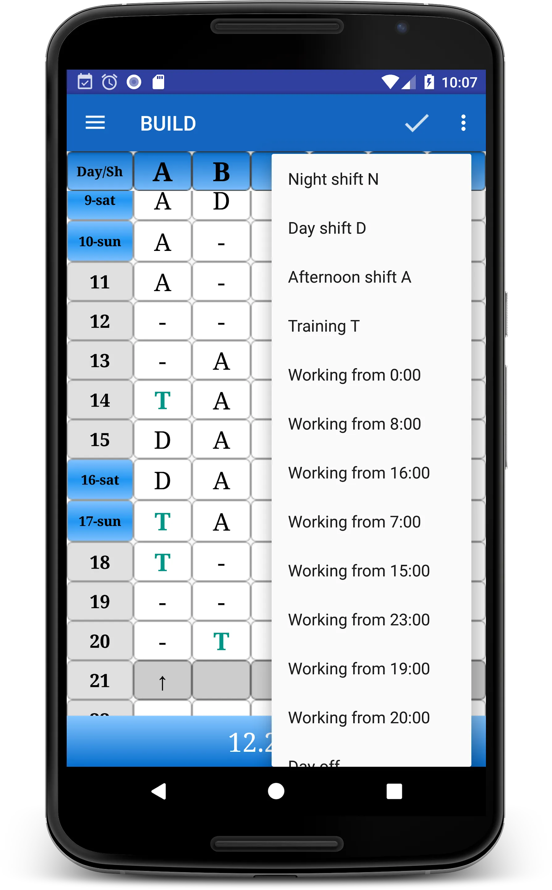 Universal Shift Schedule | Indus Appstore | Screenshot