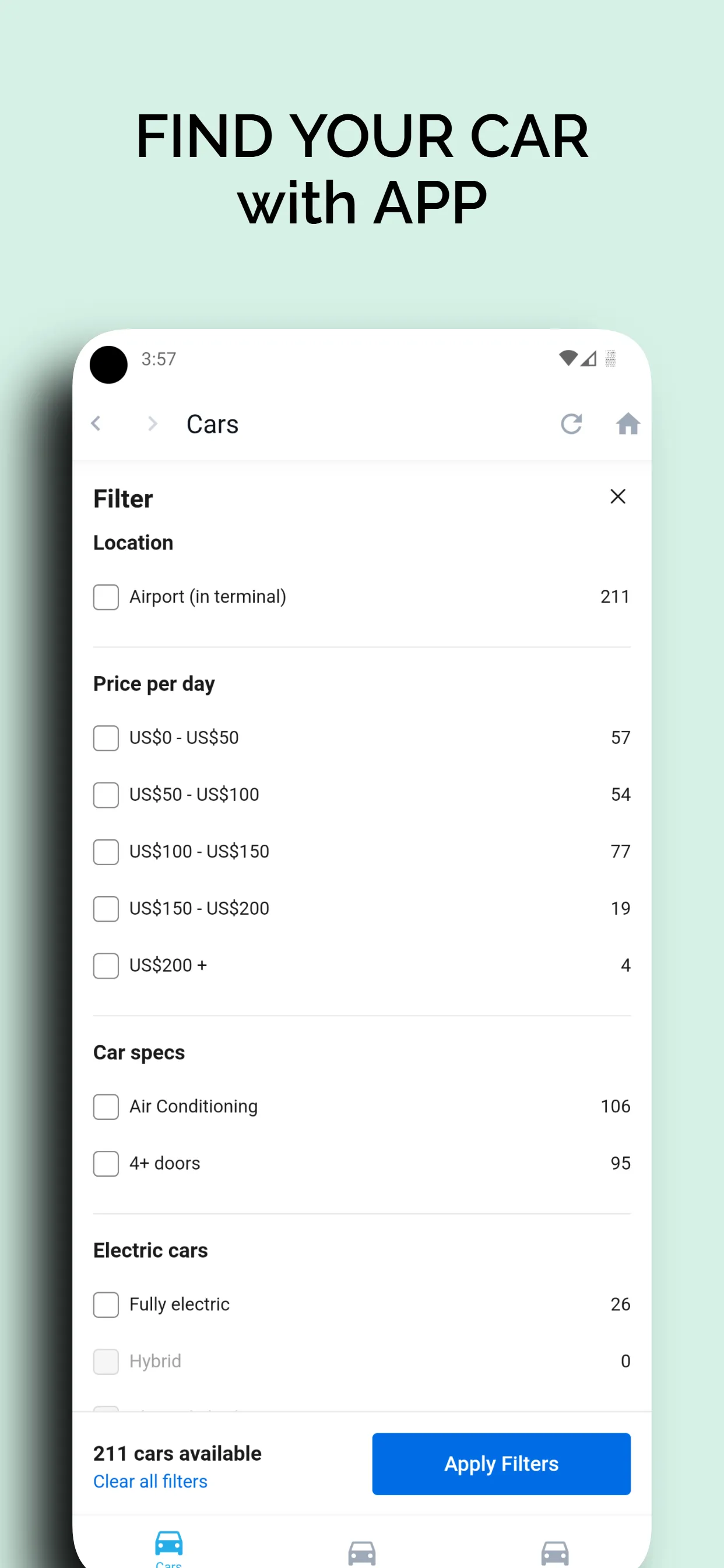 Cheap Car Rental app | Indus Appstore | Screenshot