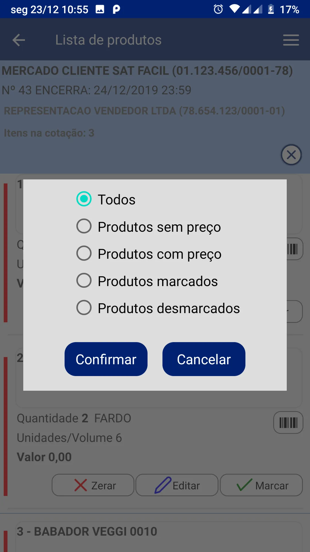 Cotação SAT Fácil | Indus Appstore | Screenshot