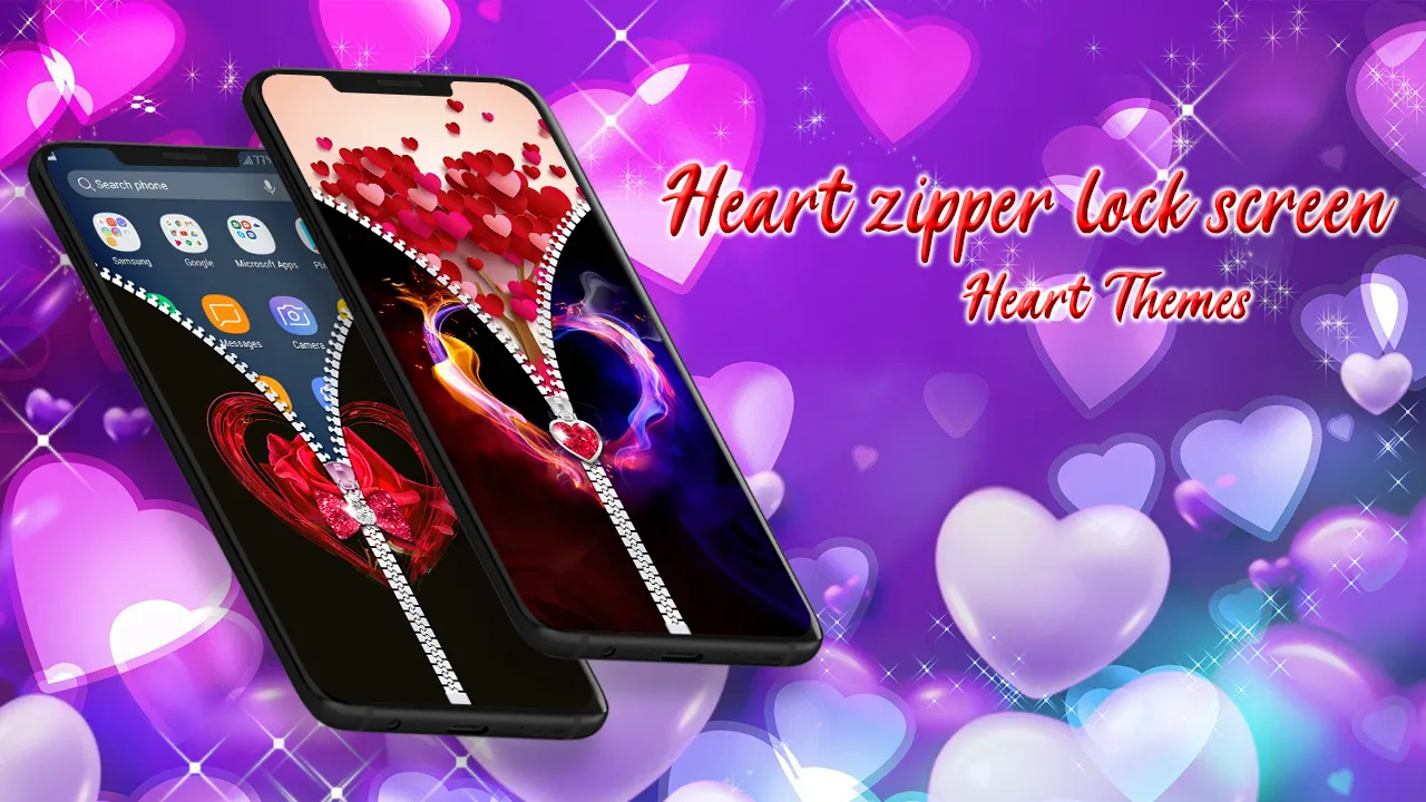 Heart Zipper Lock Screen | Indus Appstore | Screenshot