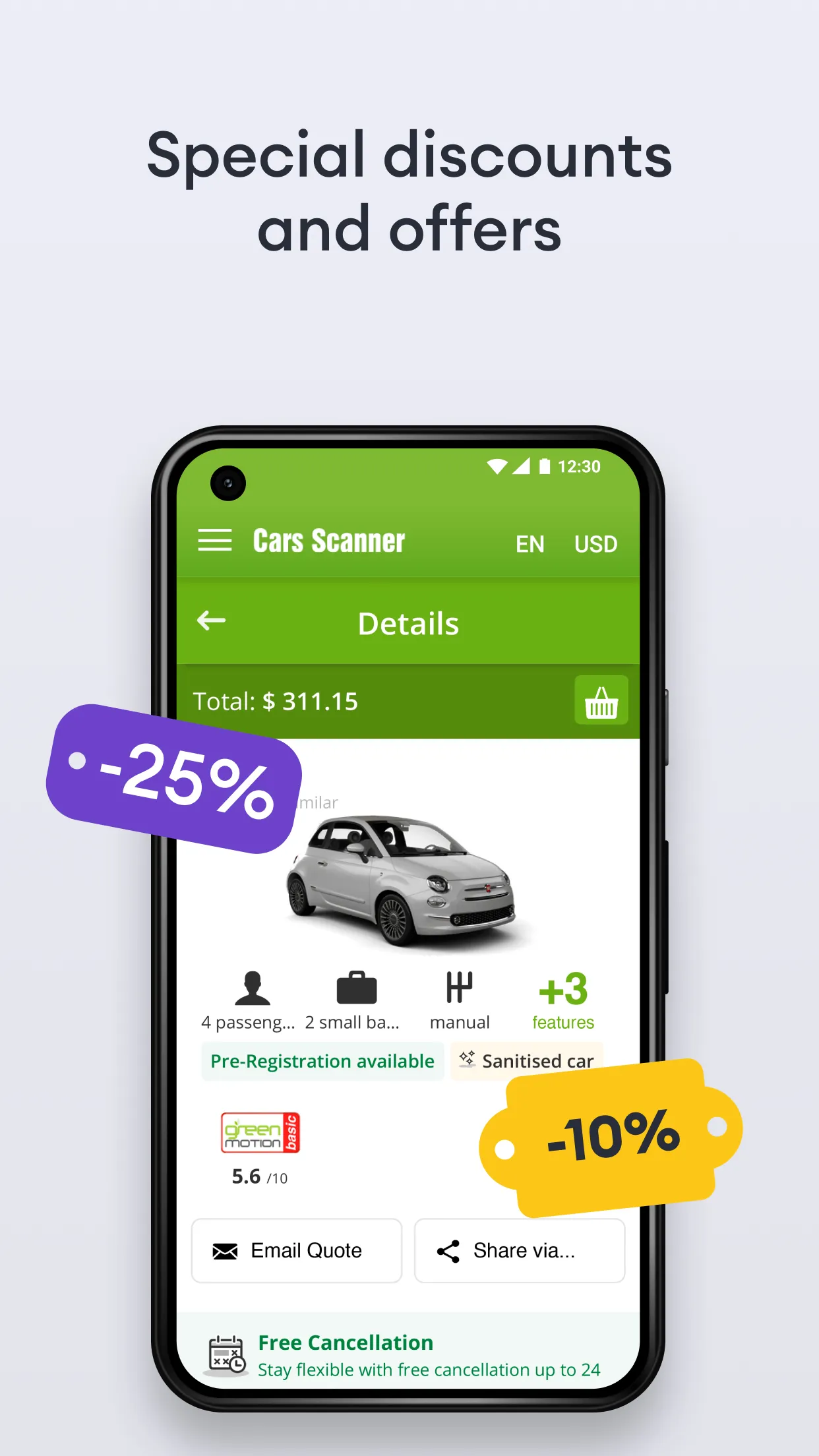 Cars-scanner - car rental | Indus Appstore | Screenshot