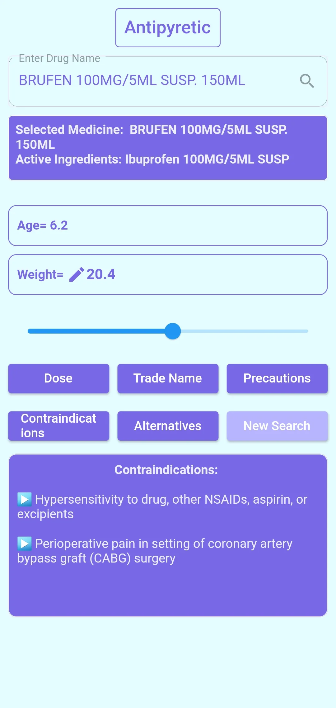 Pedia Dose | Dose Calculator | Indus Appstore | Screenshot