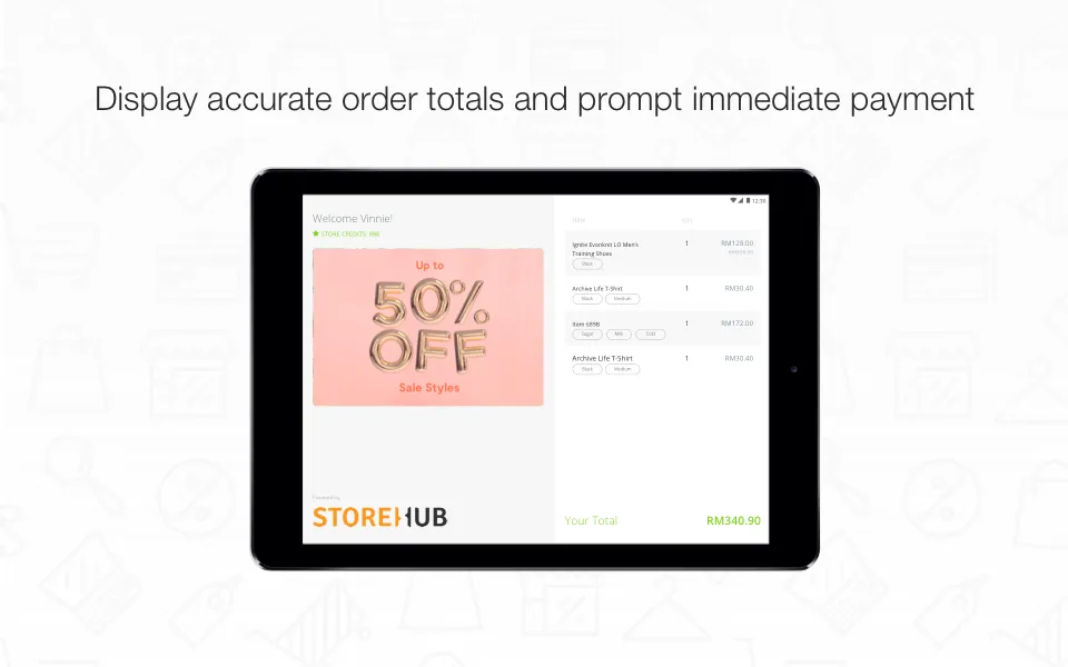 StoreHub Customer Display | Indus Appstore | Screenshot