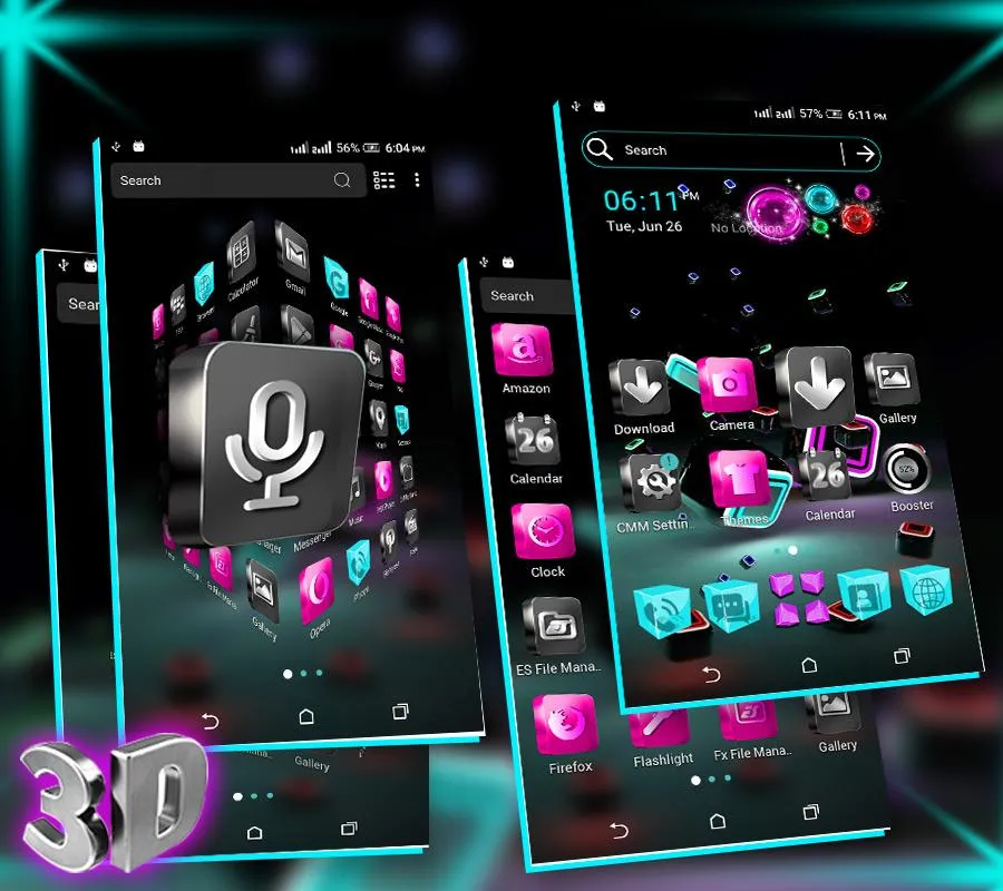 3D Icon Launcher Theme | Indus Appstore | Screenshot