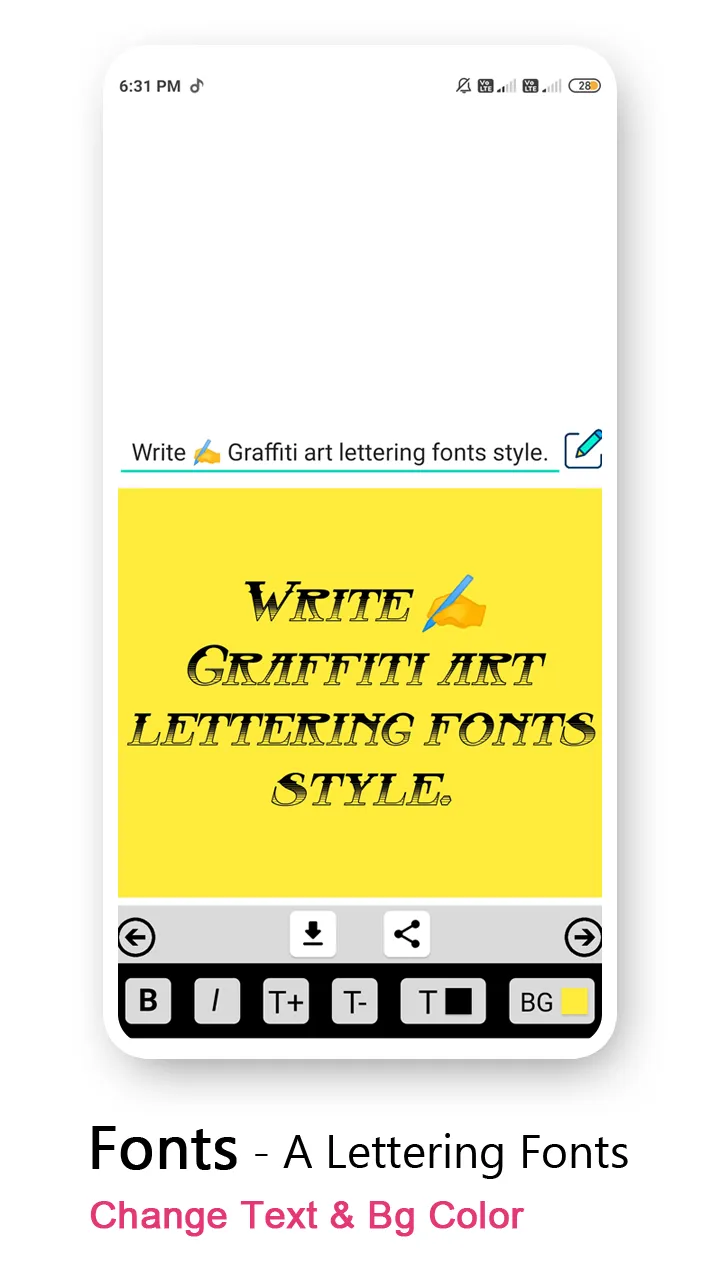 Fonts Style - Lettering design | Indus Appstore | Screenshot