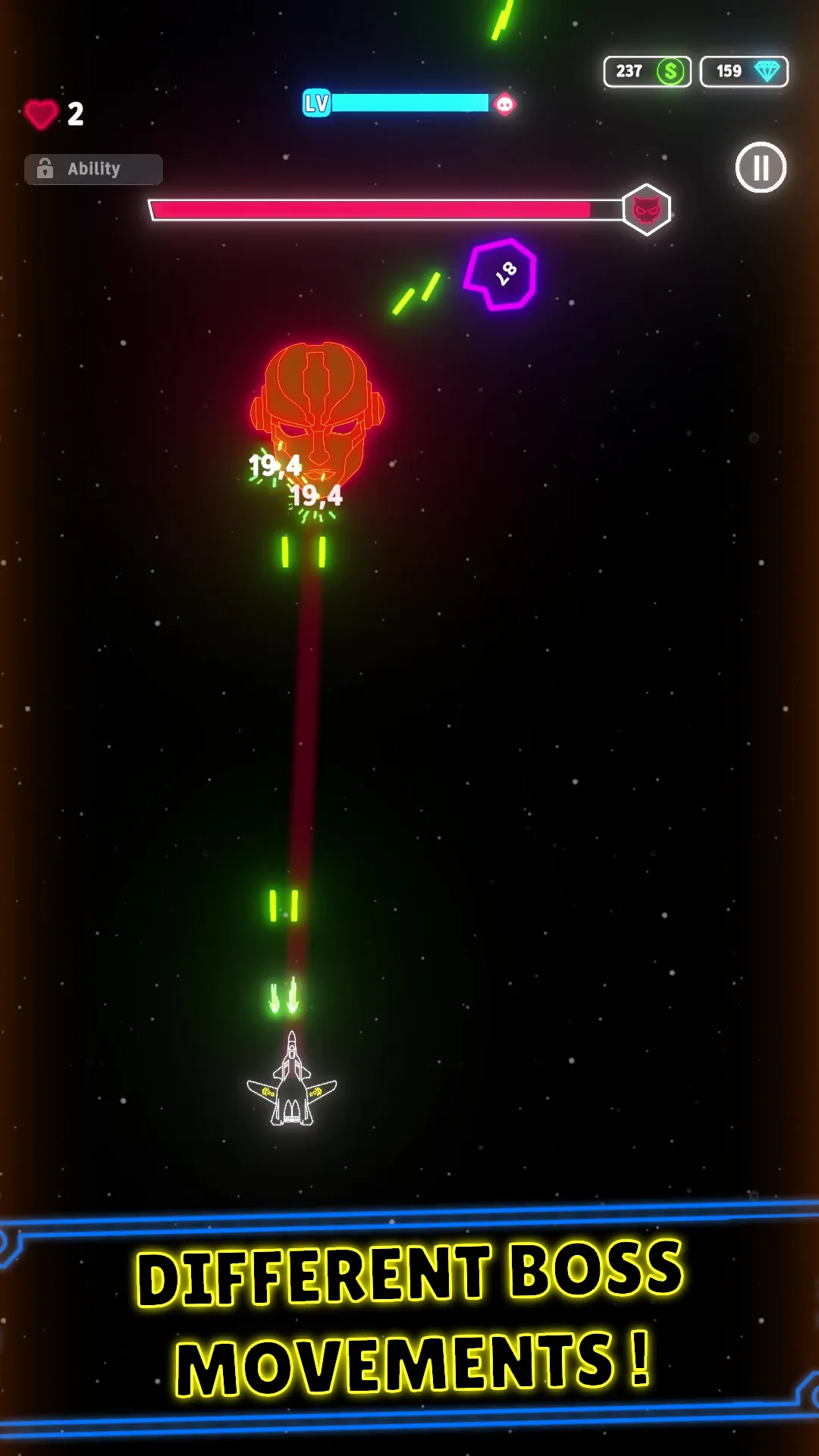 Neon Wings | Indus Appstore | Screenshot