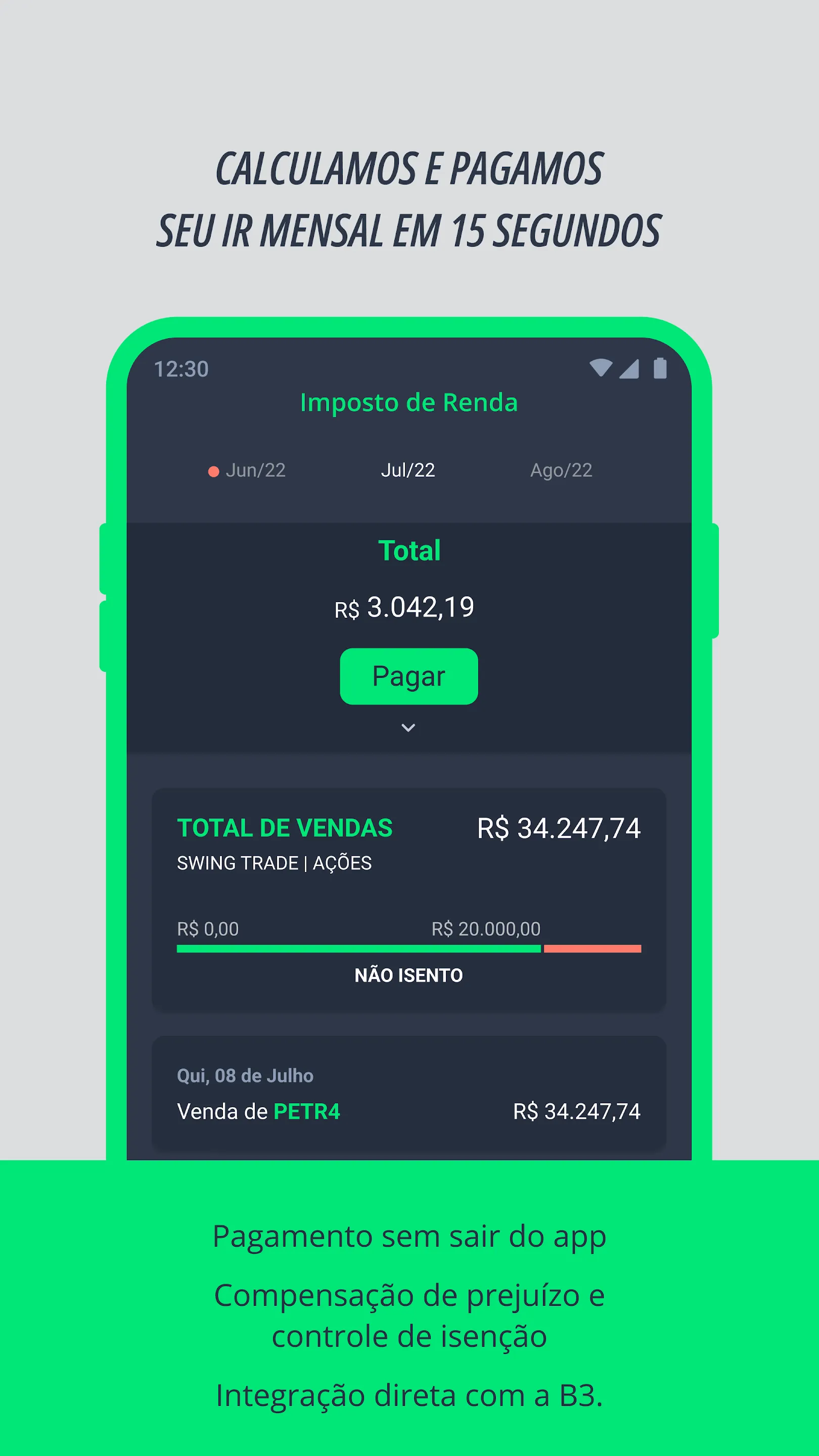 Grana - IR da bolsa automático | Indus Appstore | Screenshot