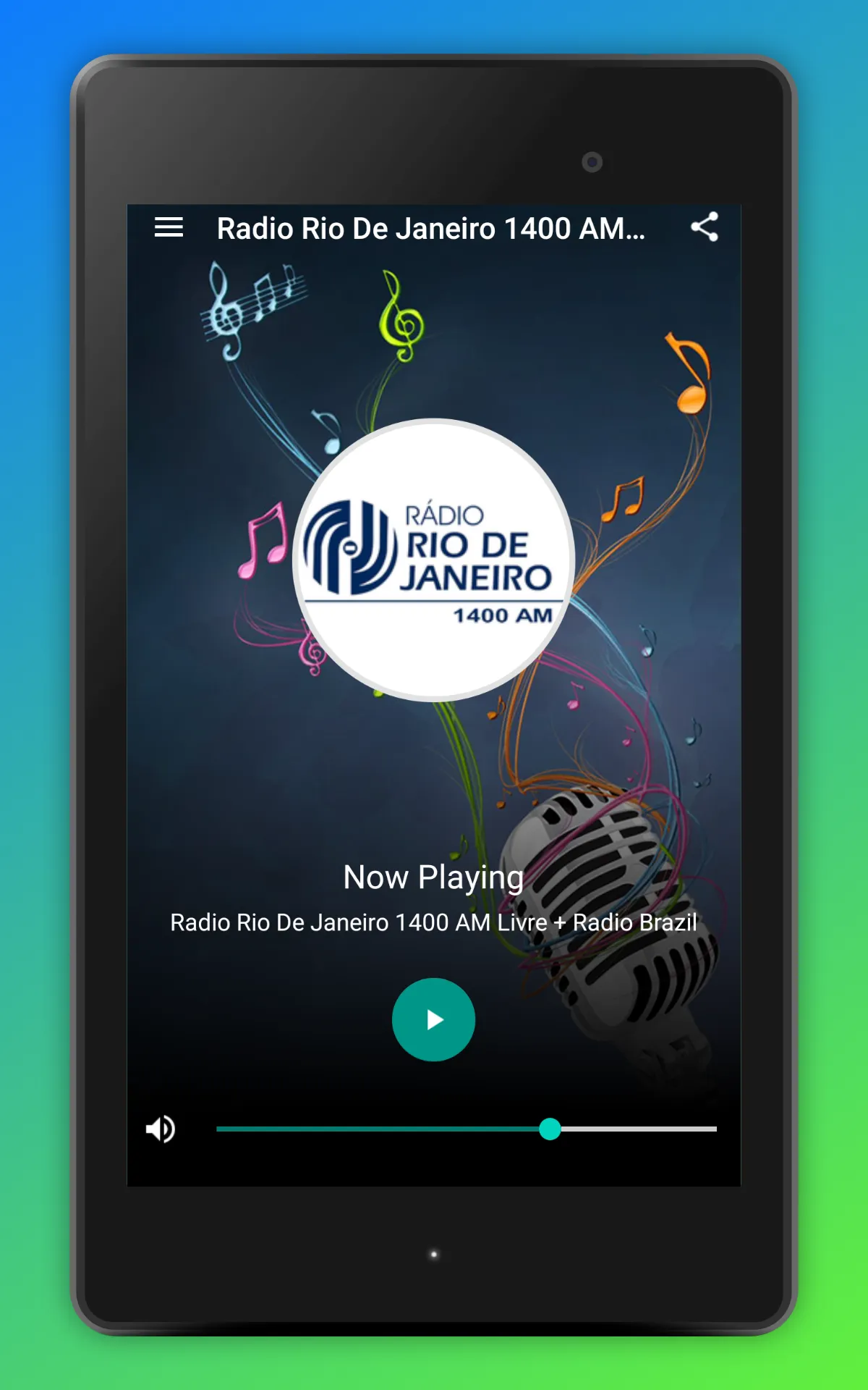 Radio Rio De Janeiro 1400 AM | Indus Appstore | Screenshot