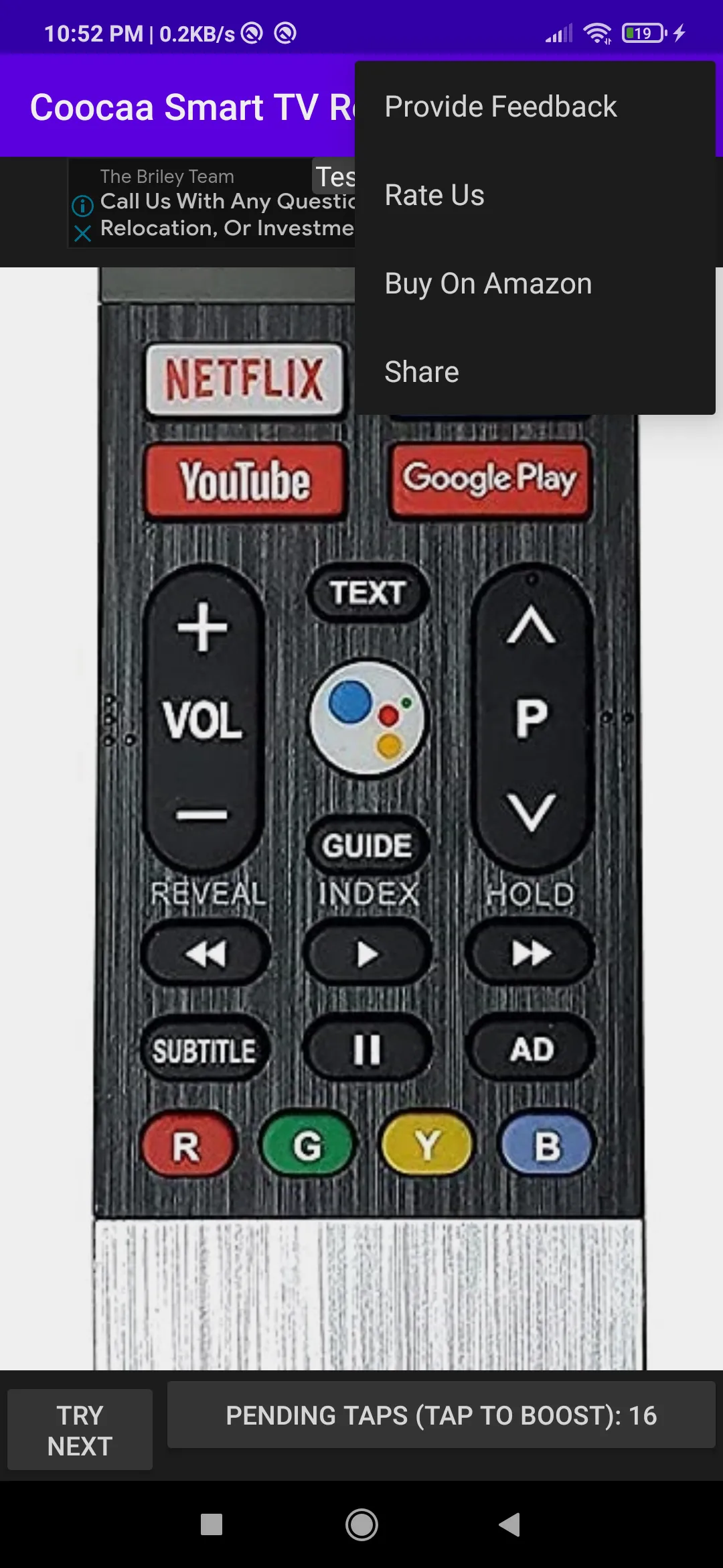 Coocaa Smart TV Remote | Indus Appstore | Screenshot