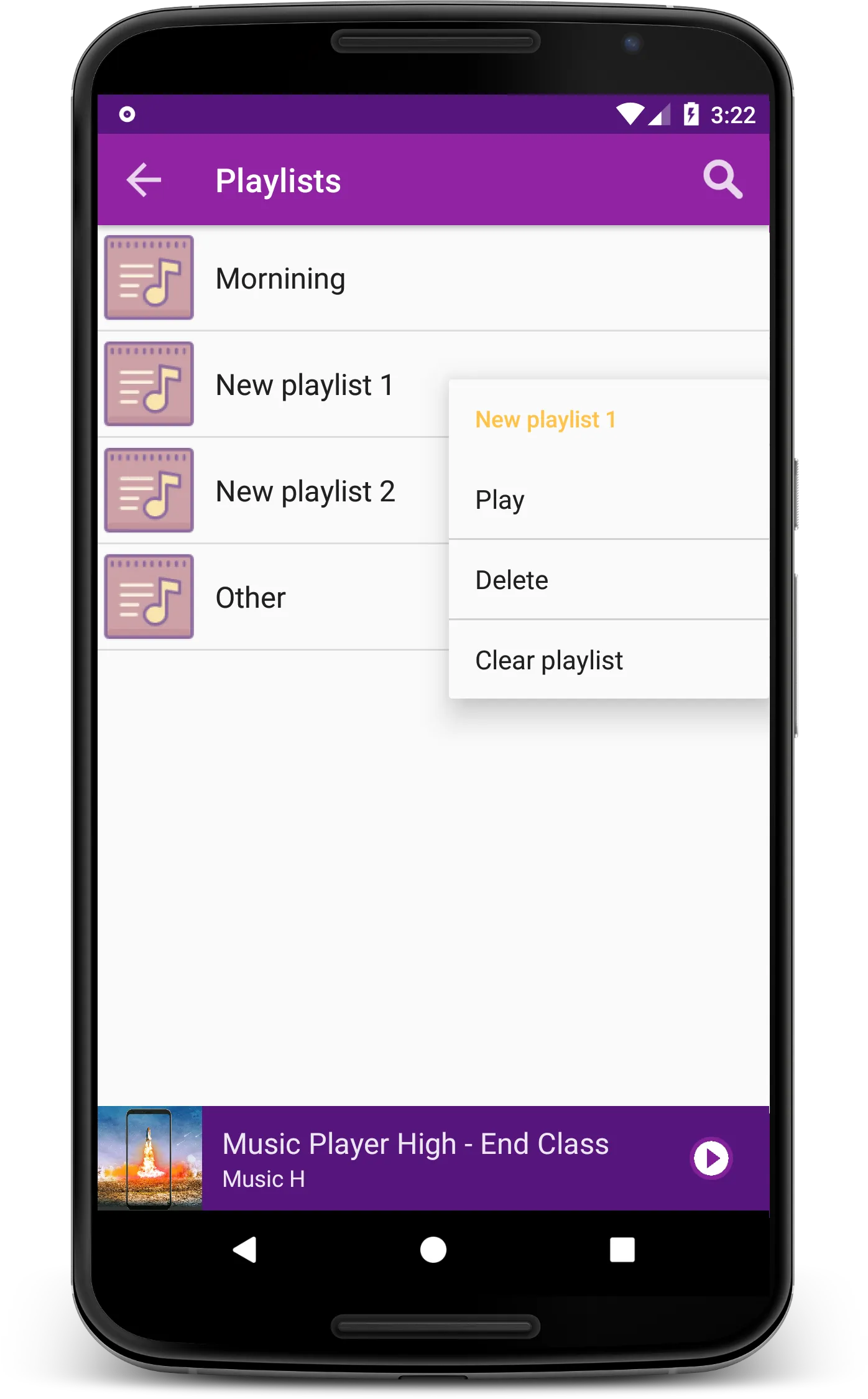 Nougat Mp3 Music Player | Indus Appstore | Screenshot