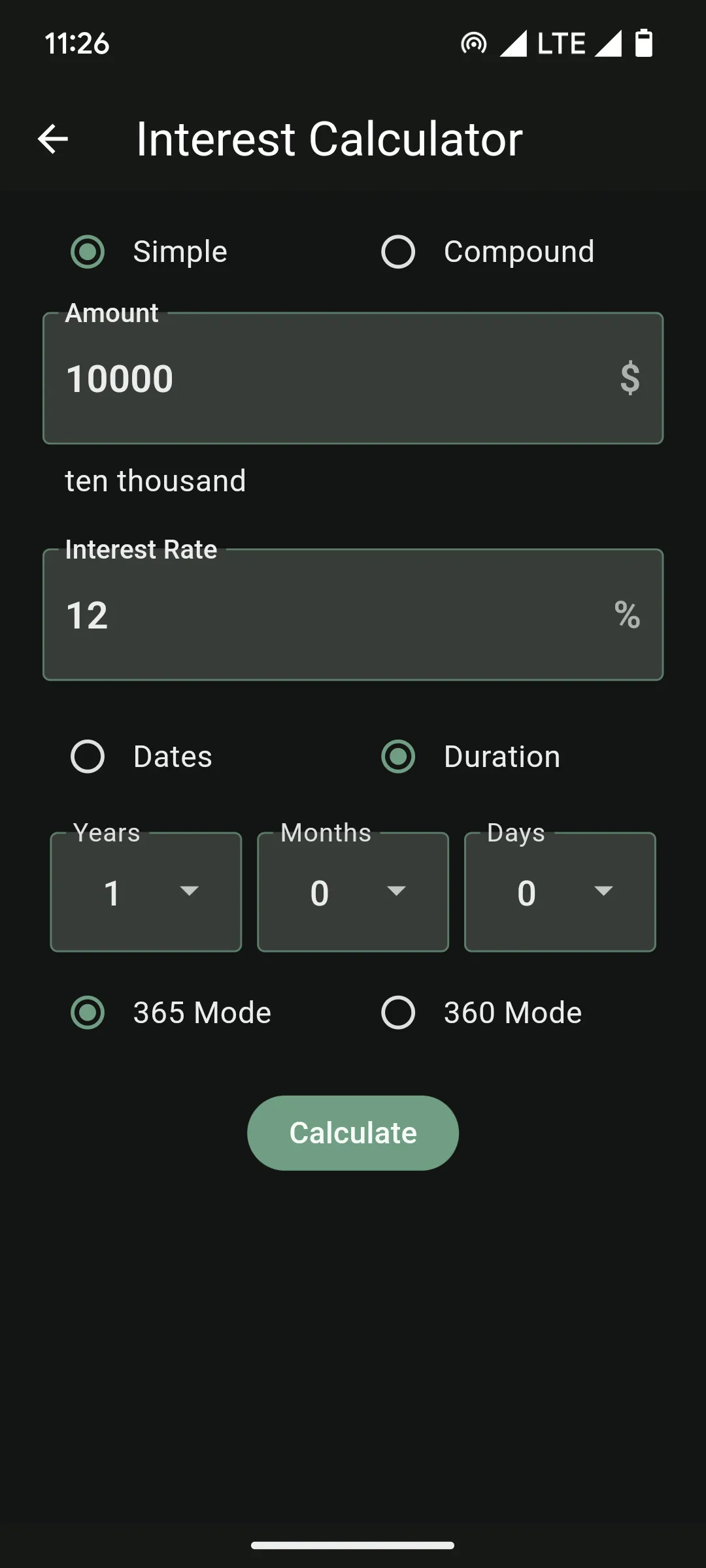 Interest Calculator | Indus Appstore | Screenshot