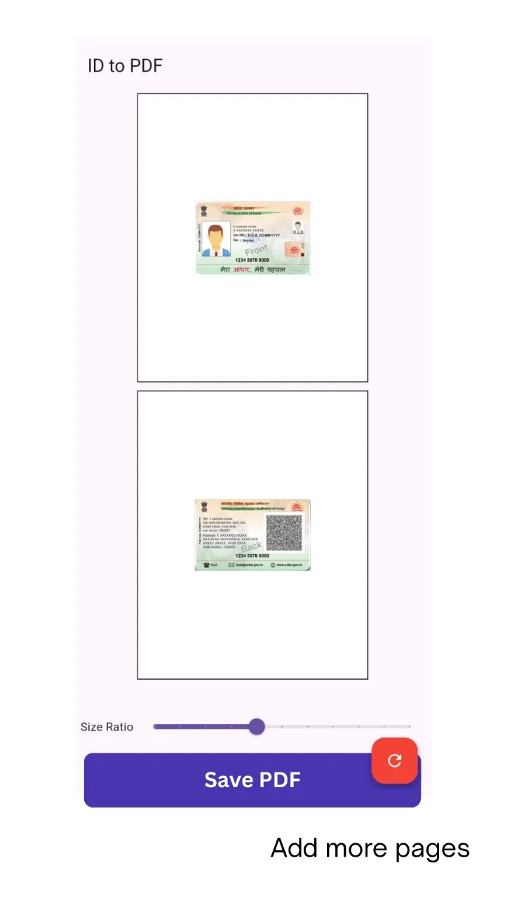 ID / Business Card to PDF | Indus Appstore | Screenshot