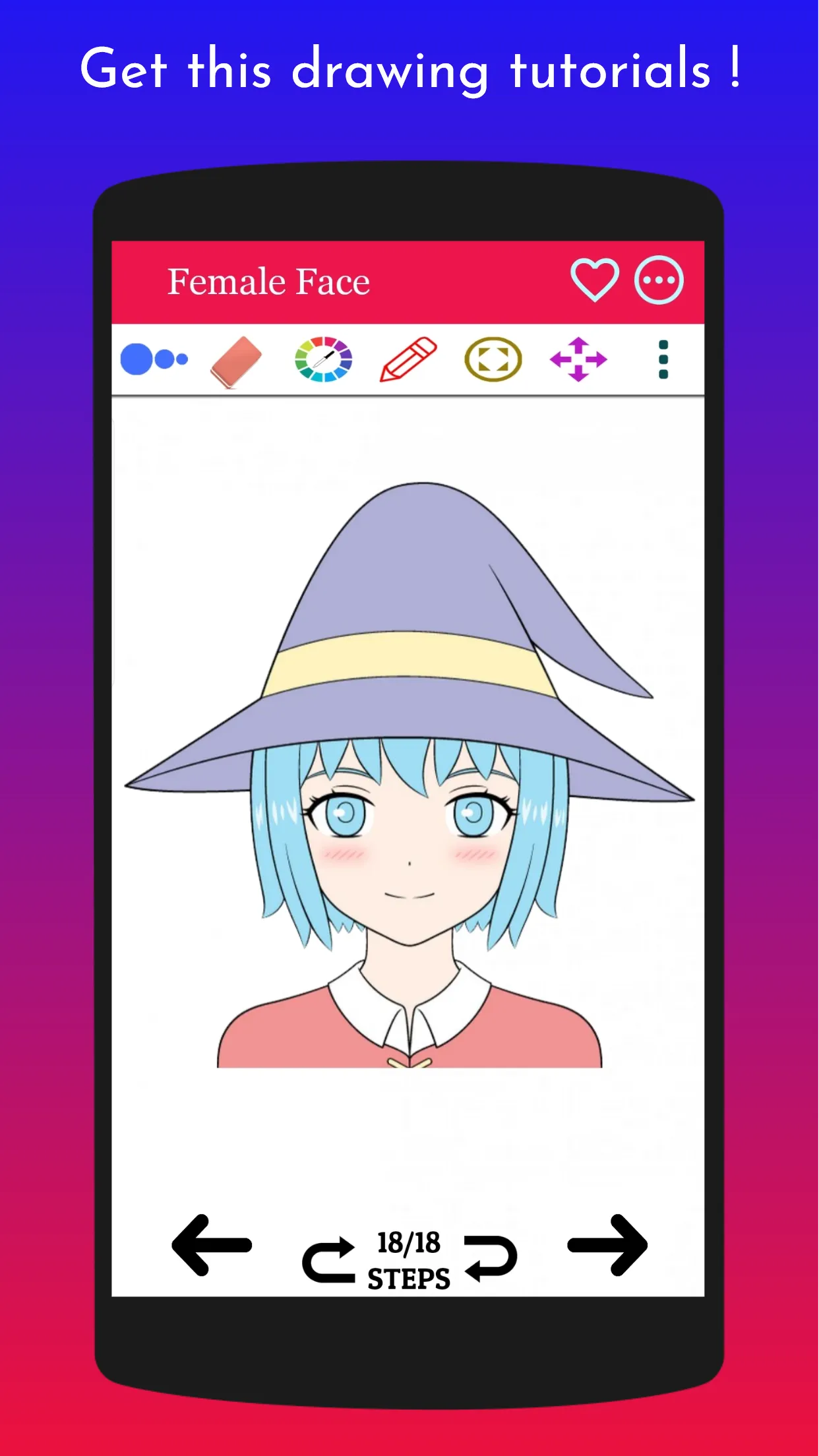 How to Draw Manga Girls Face | Indus Appstore | Screenshot