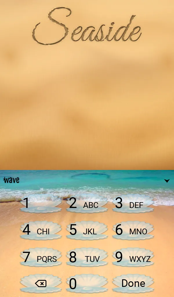 Seaside Keyboard + Wallpaper | Indus Appstore | Screenshot