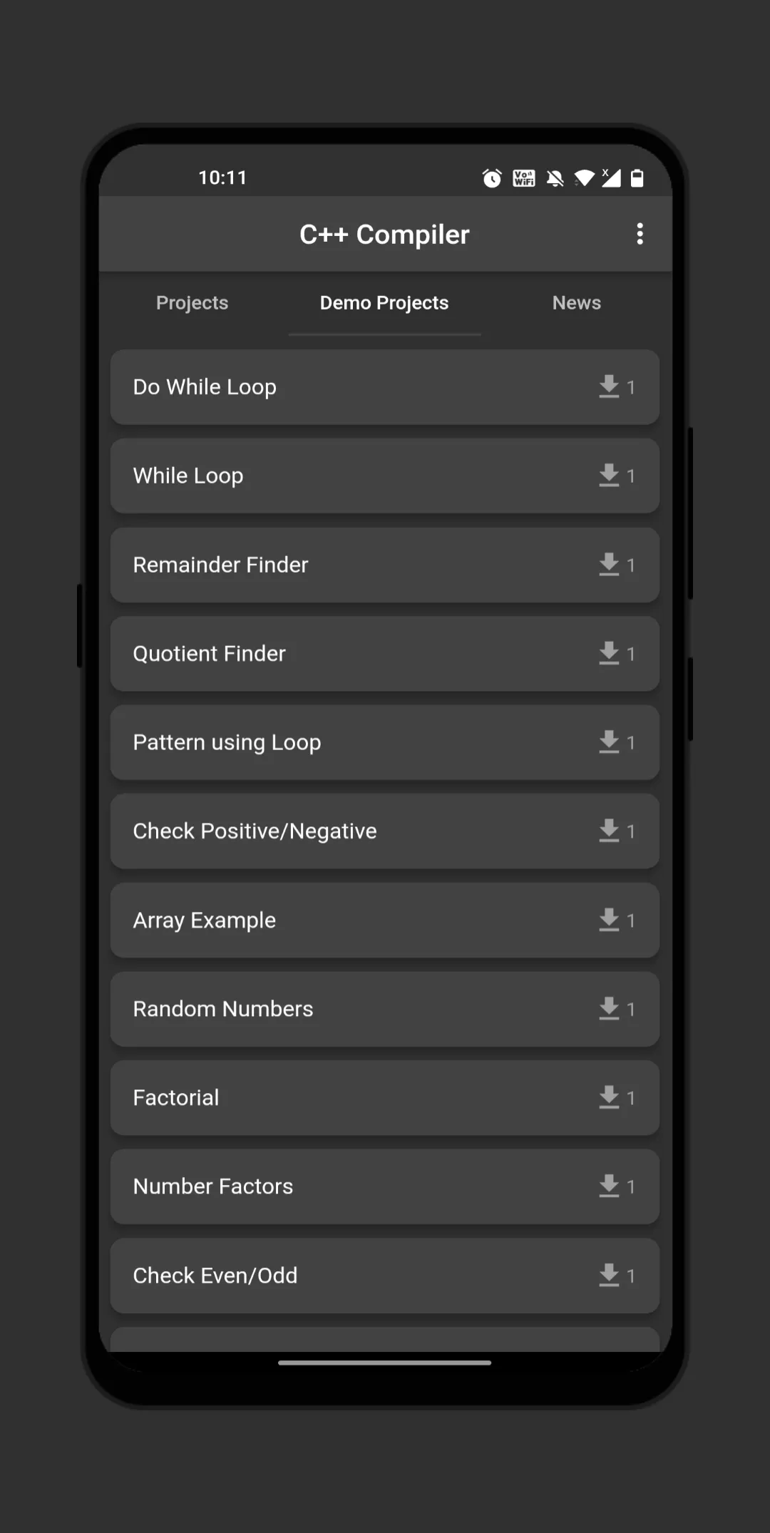 C++ Compiler | Indus Appstore | Screenshot