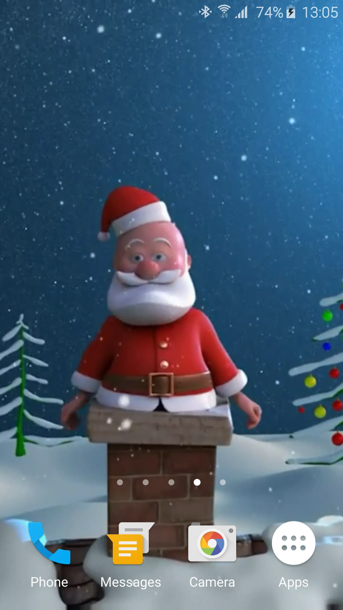 Funny Santa Claus 3D Wallpaper | Indus Appstore | Screenshot