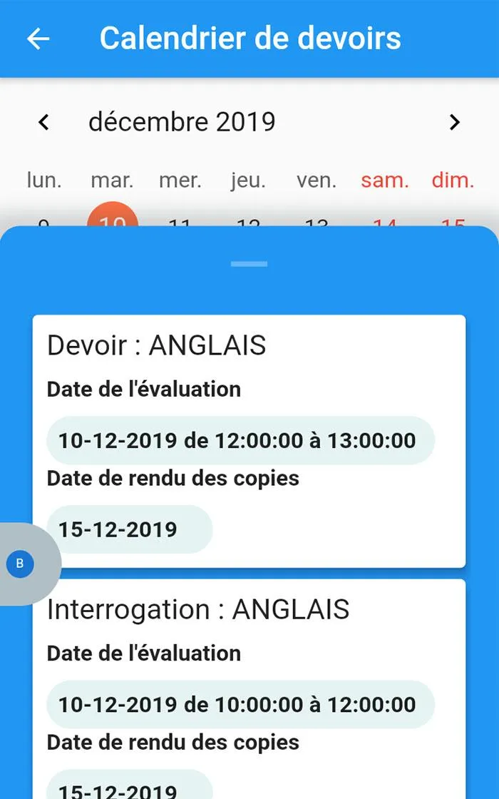 Vie et Suivi Scolaires | Indus Appstore | Screenshot