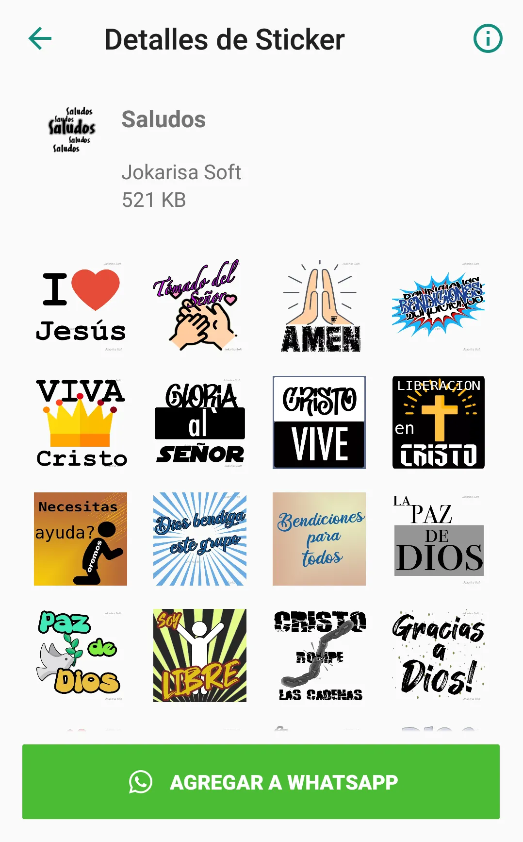 Stickers Cristianos 5 | Indus Appstore | Screenshot