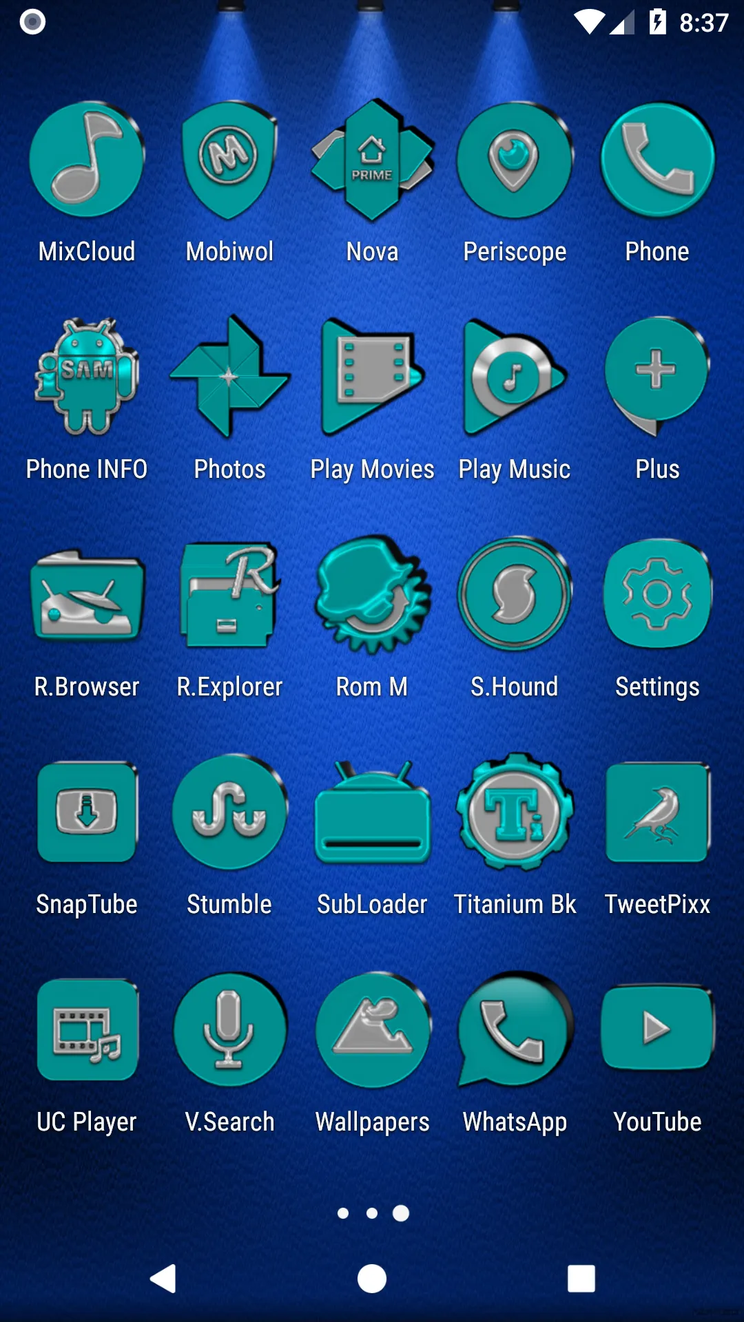 Cyan Icon Pack | Indus Appstore | Screenshot