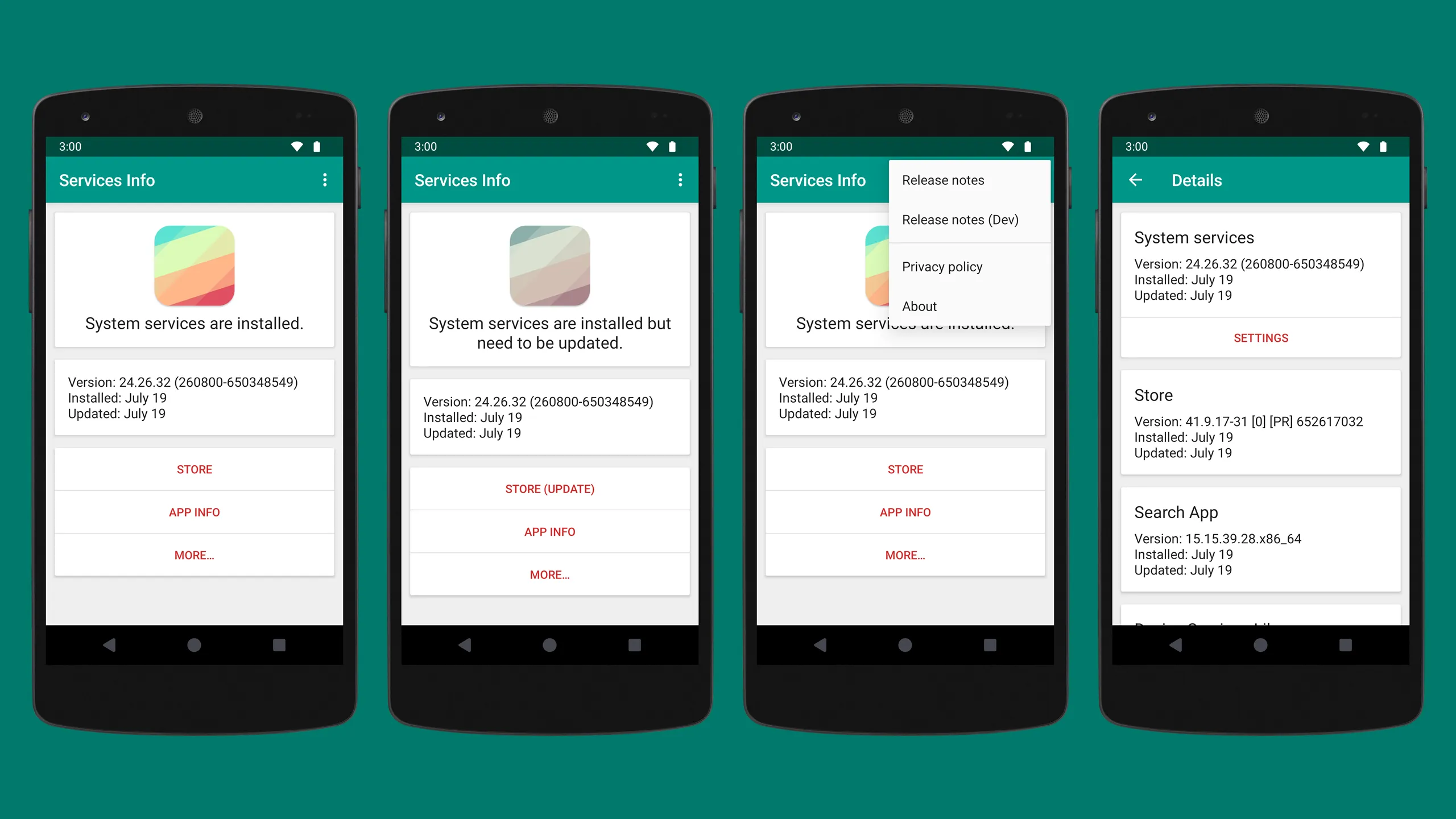 Services Info (Update) | Indus Appstore | Screenshot