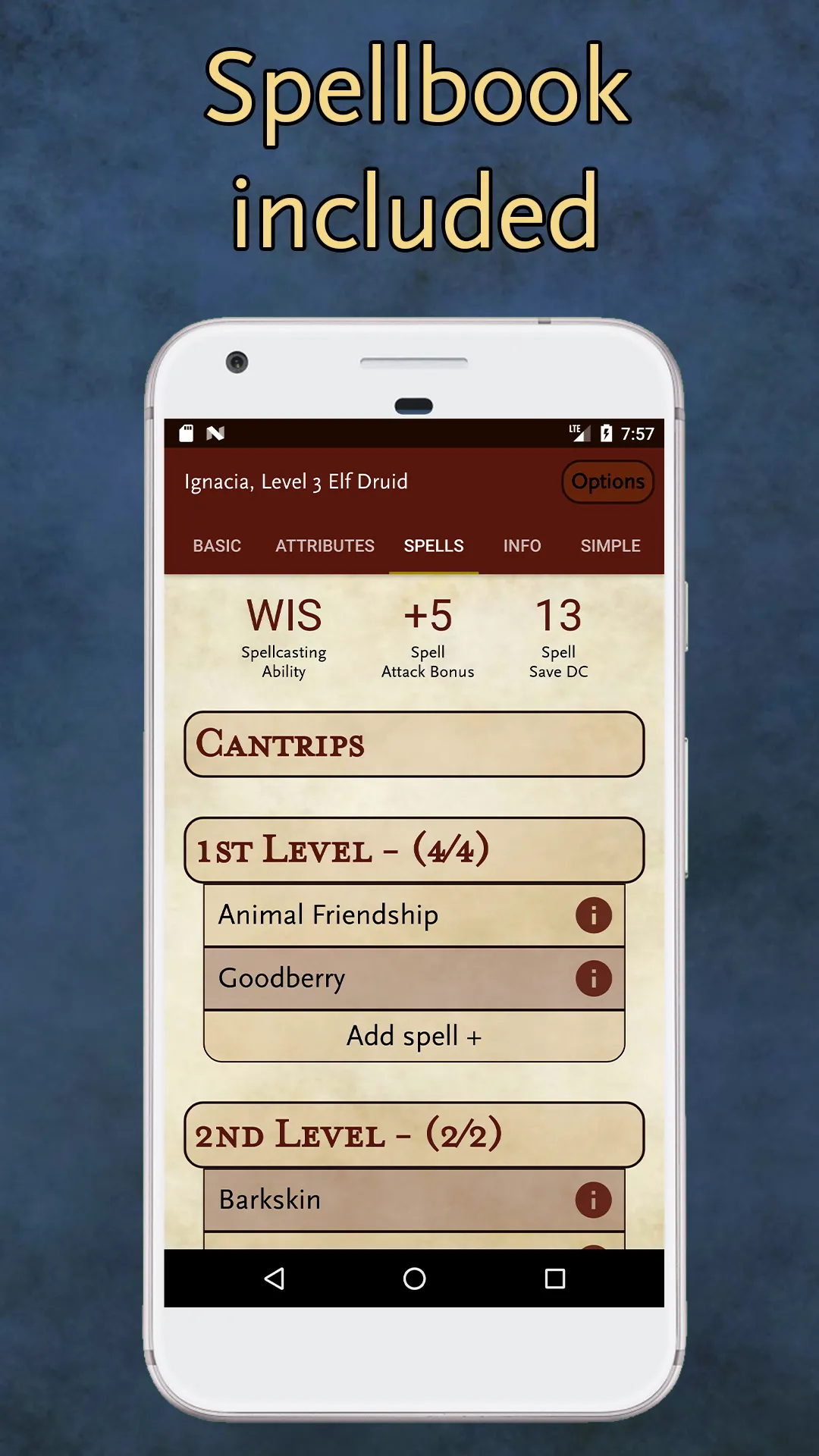 5e Character Sheet | Indus Appstore | Screenshot