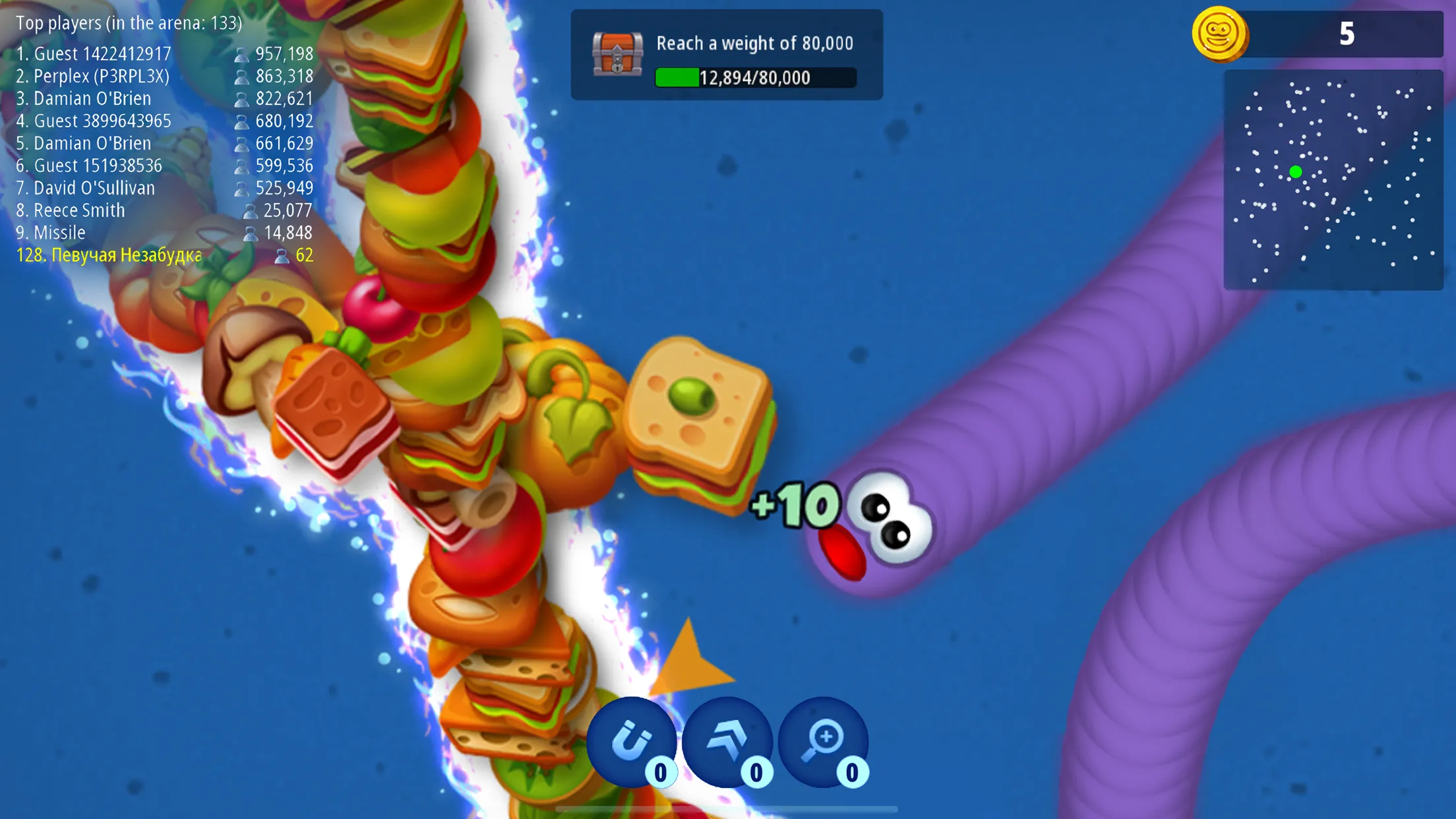 Worms Zone .io - Hungry Snake | Indus Appstore | Screenshot