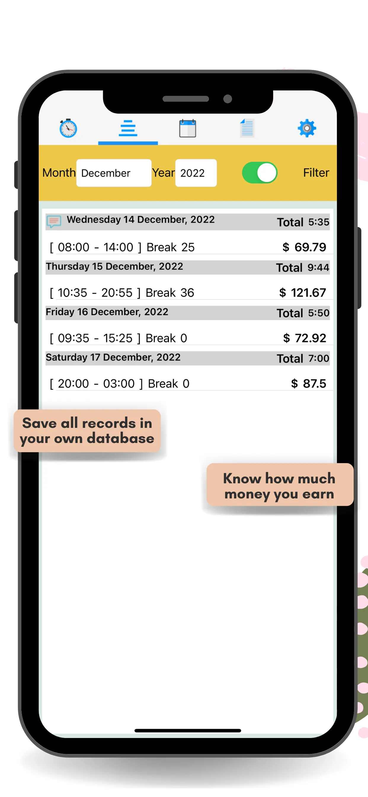 Work Time and Hours Tracker | Indus Appstore | Screenshot