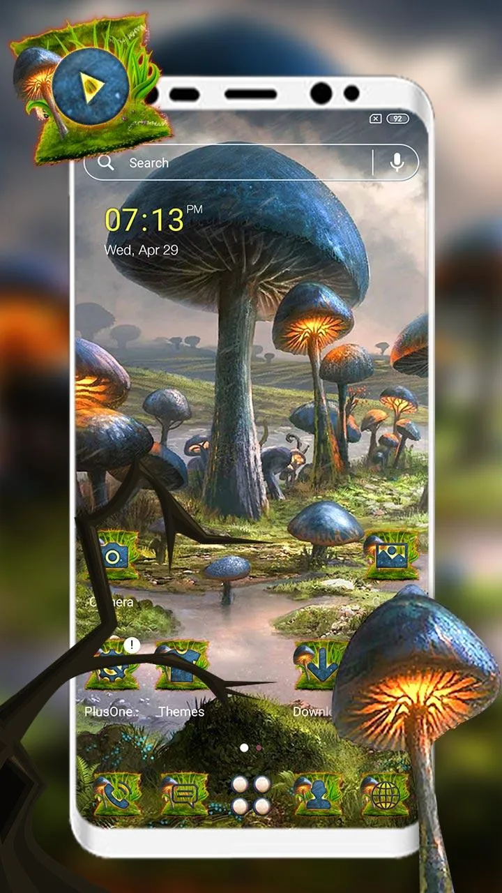 Mushroom Land Launcher Theme | Indus Appstore | Screenshot