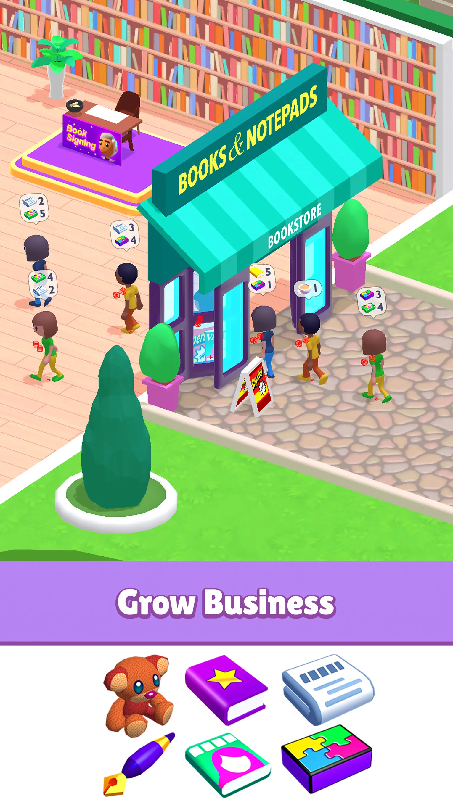 My Bookstore: Idle Tycoon | Indus Appstore | Screenshot