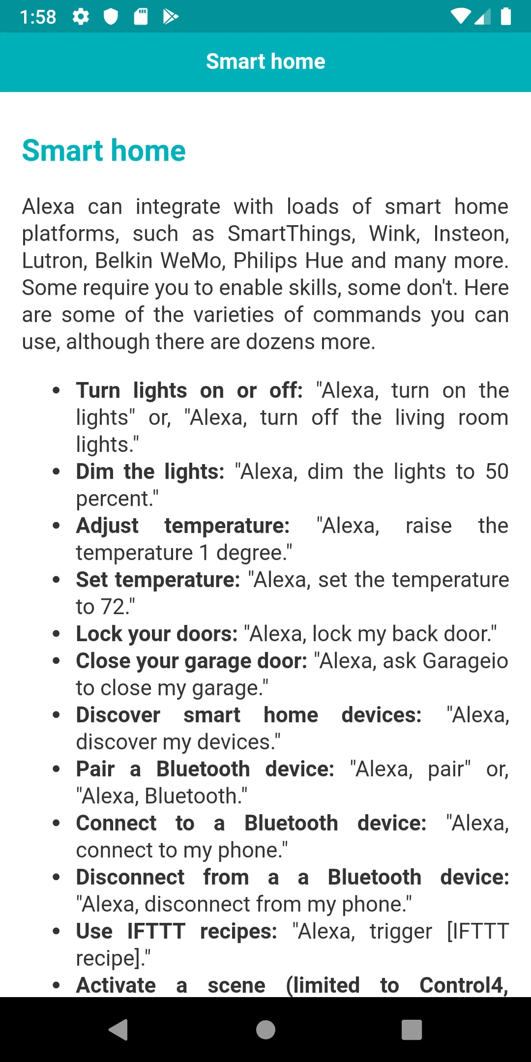 User guide for Alexa | Indus Appstore | Screenshot