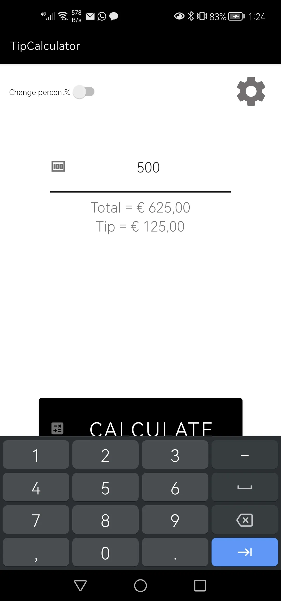 TipCalculator | Indus Appstore | Screenshot