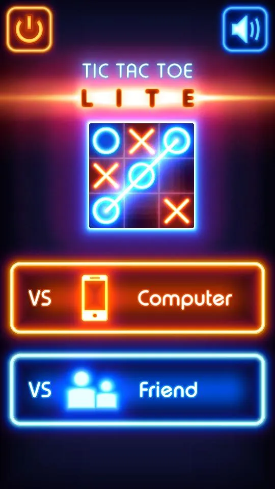 Tic Tac Toe glow - Puzzle Game | Indus Appstore | Screenshot