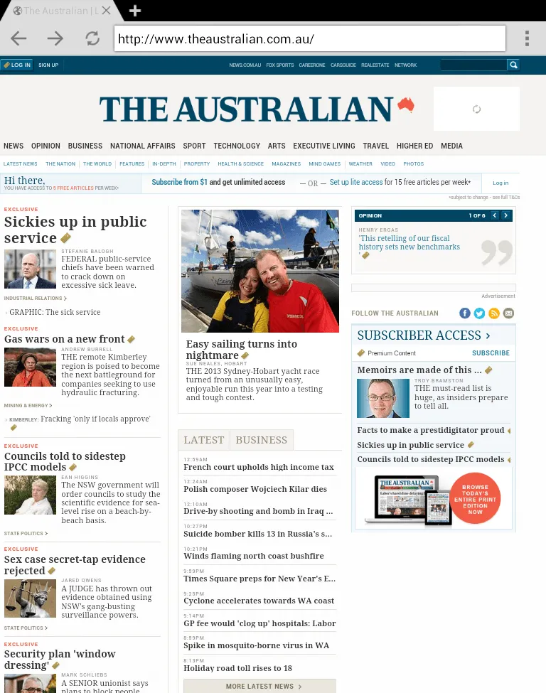 Australia Newspapers | Indus Appstore | Screenshot