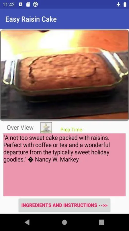 Spice cake recipe | Indus Appstore | Screenshot