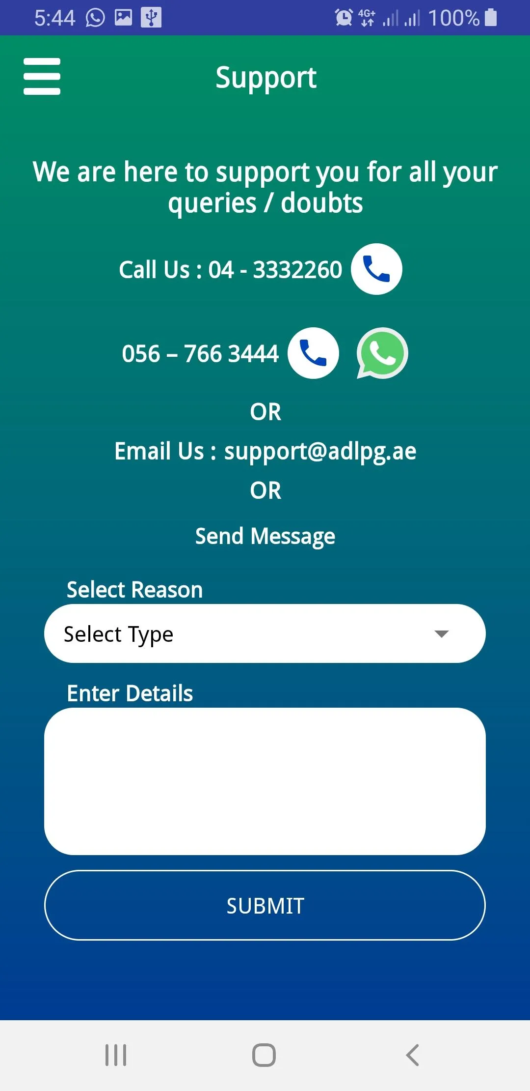 AD LPG: Order LPG Gas in Dubai | Indus Appstore | Screenshot